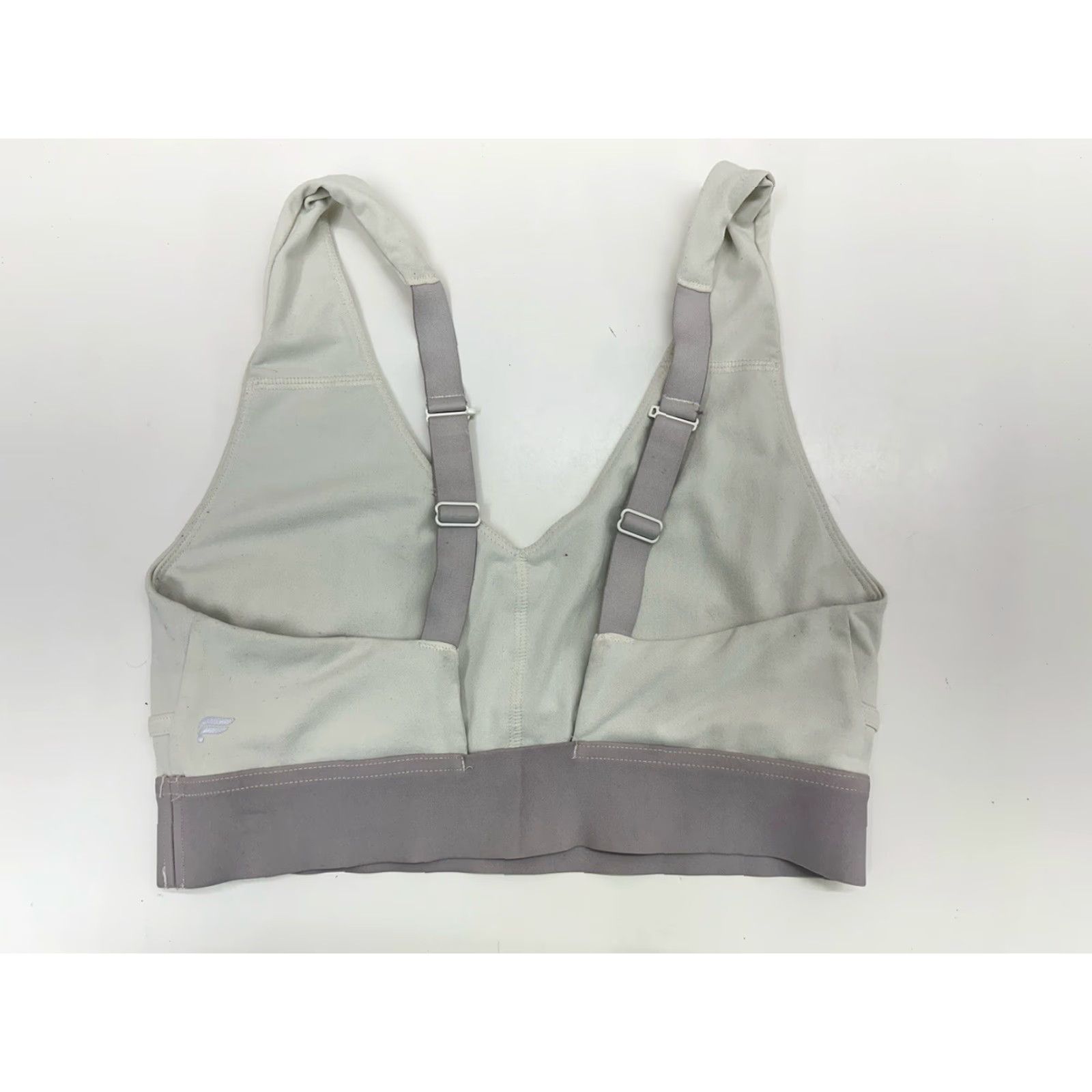 Fabletics Fabletics Womens Sports Bra White Purple Racerback Adjustable Wireless One Size Unknown Sized Vintage No N/A Size ONE SIZE - 5 Thumbnail