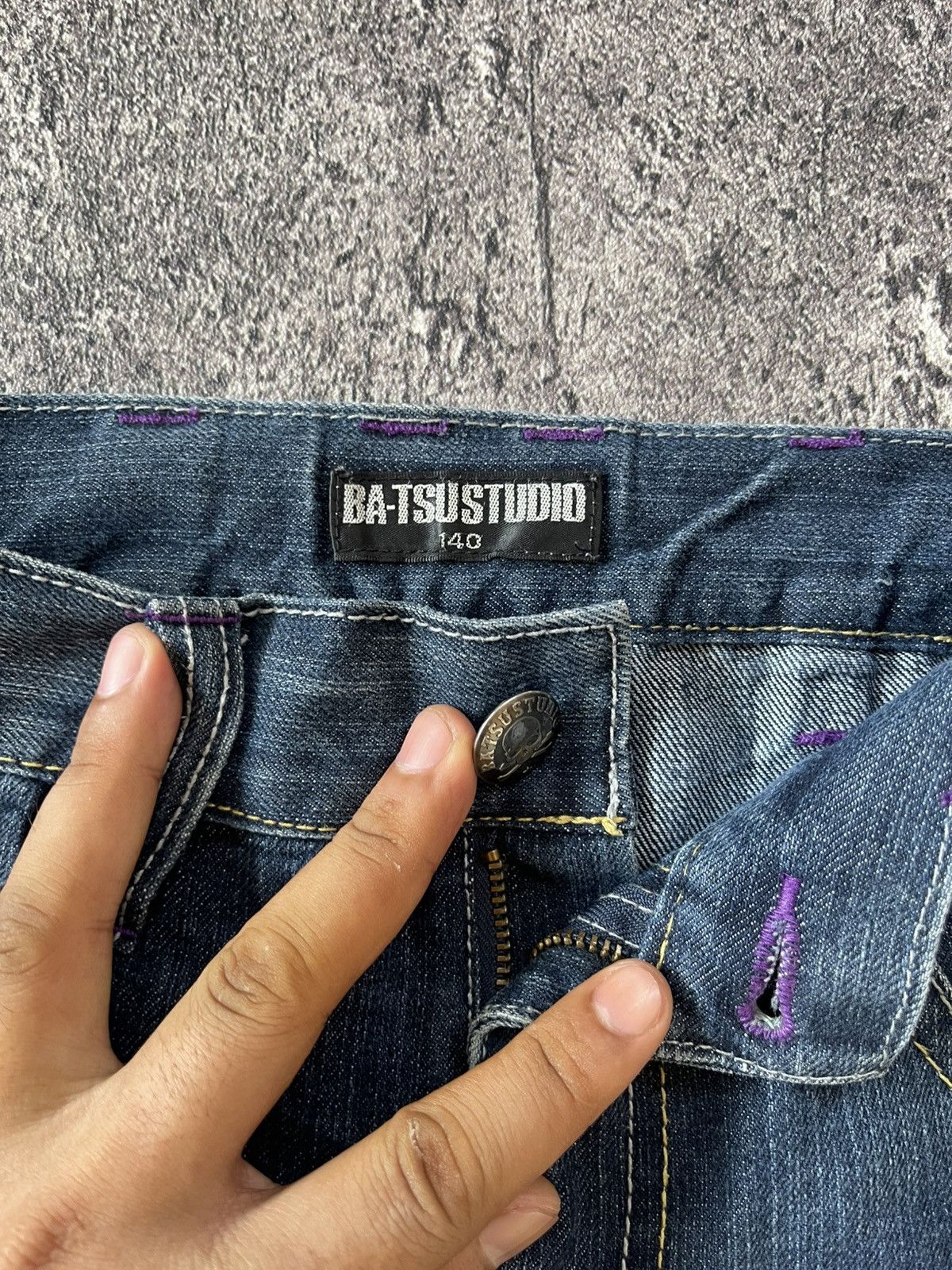 Japanese Brand Y2k Ba-tsustudio ifsixwasnine style skull Size US 26 / EU 42 - 4 Thumbnail