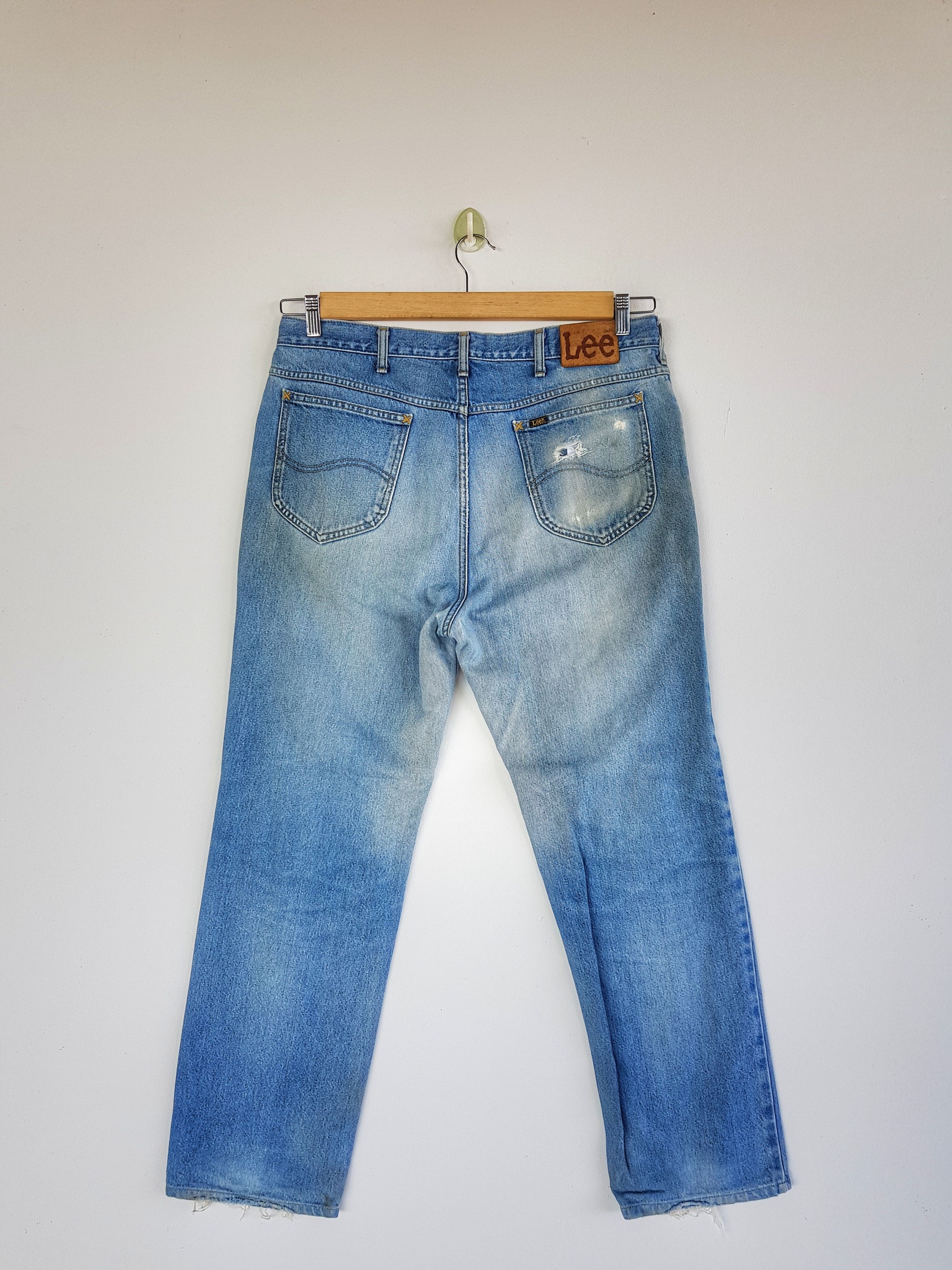 Lee Vintage 90s Lee Light Wash Jeans Lee Sanforized Denim Pants Size US 36 / EU 52 - 2 Thumbnail