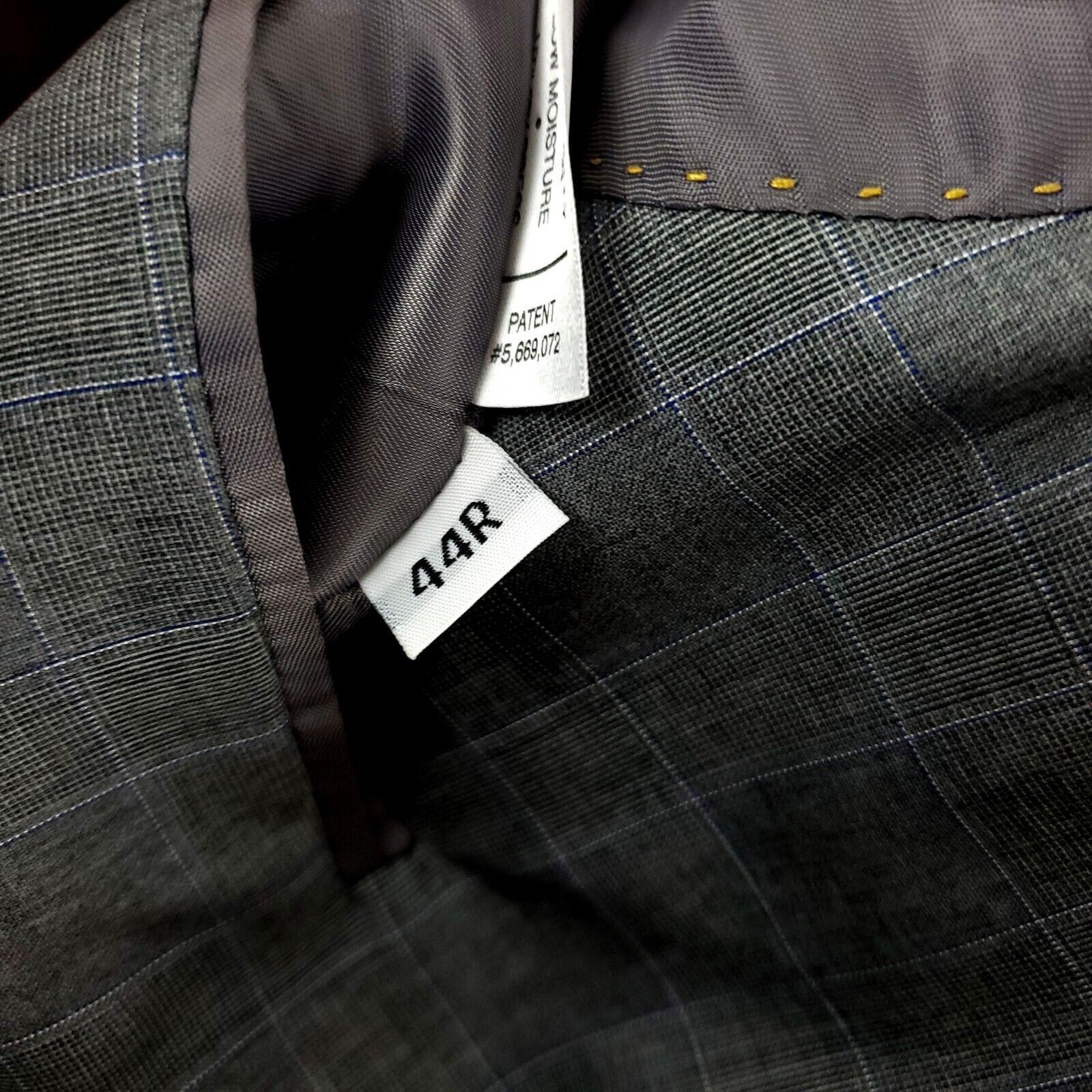 Hart Schaffner Marx Hart Schaffner Marx Guabello Super 130s Wool 2 Button Blazer Size 42R - 9 Thumbnail