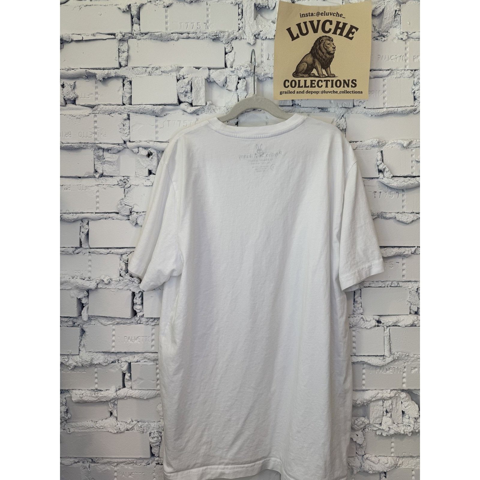 Psycho Bunny Psycho Bunny Shir White Pima Cotton Embossed Skull Bunny Tee Size US L / EU 52-54 / 3 - 2 Thumbnail