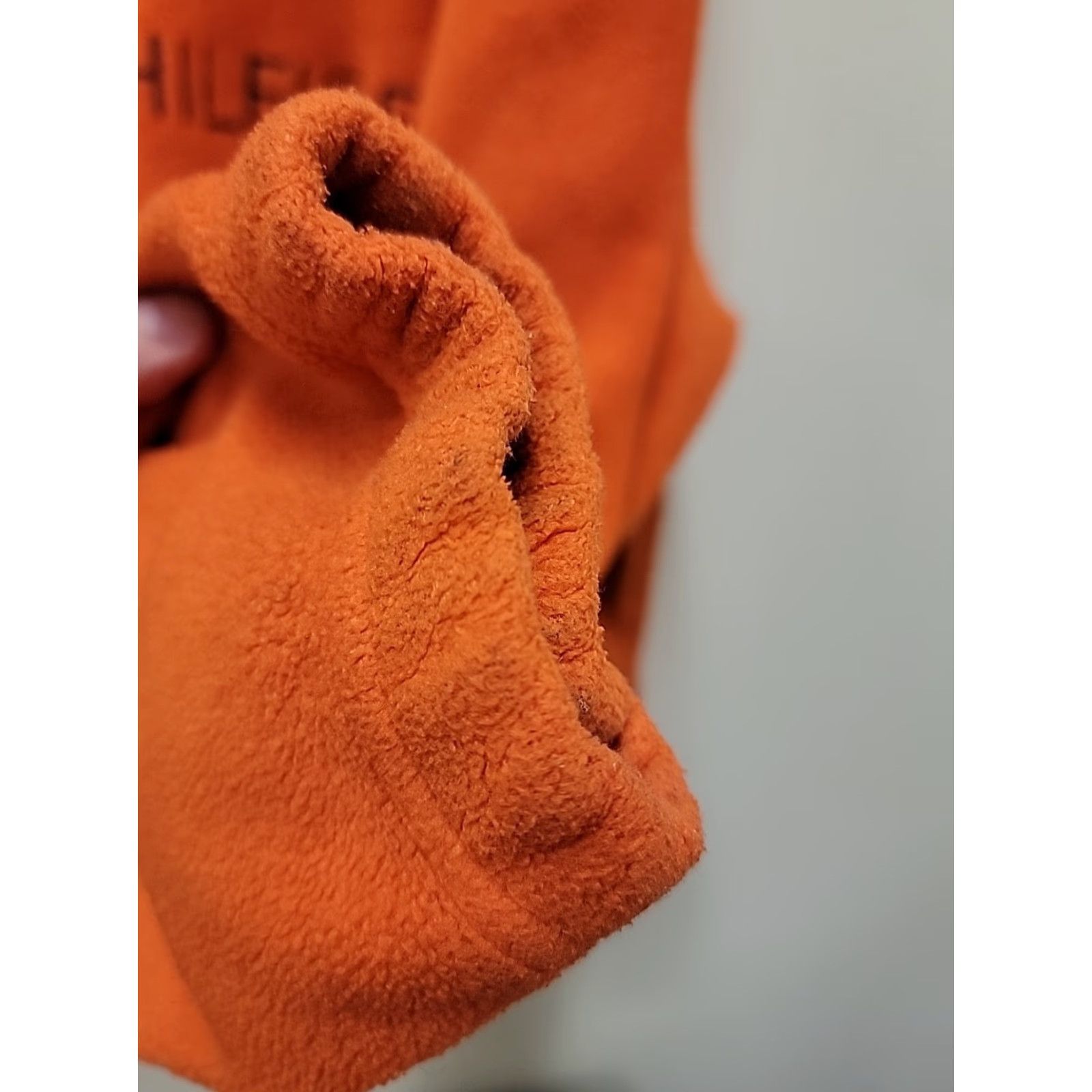 Tommy Hilfiger VINTAGE Tommy Hilfiger Orange Spellout Logo 1/4 Zip Fleece Pullover Mens XL Orange Logo 1/4 Zip Pullover Sweater Vintage Mens XL Size US XL / EU 56 / 4 - 6 Thumbnail