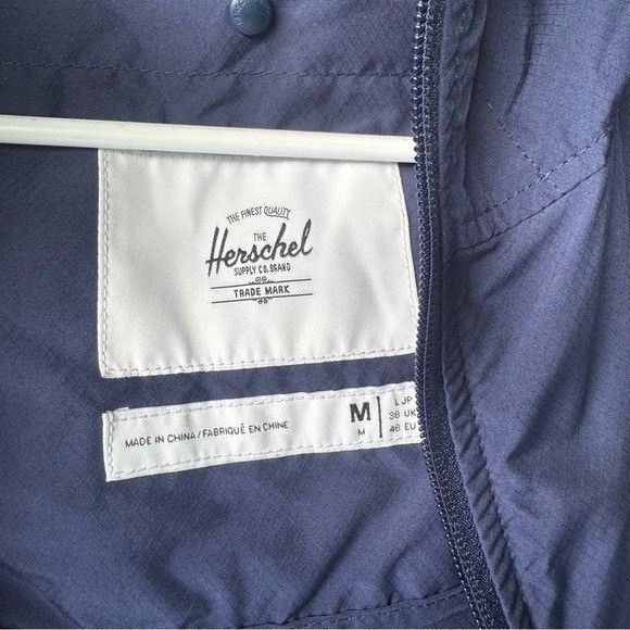 Herschel Supply Co. Herschel Supply Company Men's Blue Windbreaker Sz Medium M Size US M / EU 48-50 / 2 - 7 Thumbnail