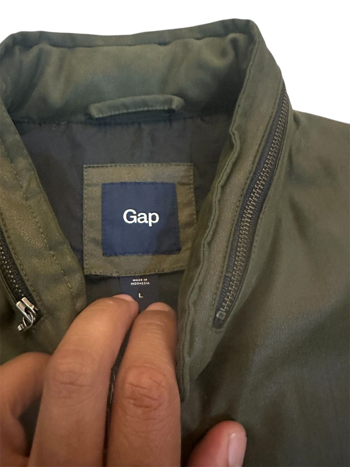 Gap Leather jacket vintage by GAP Size US L / EU 52-54 / 3 - 3 Thumbnail