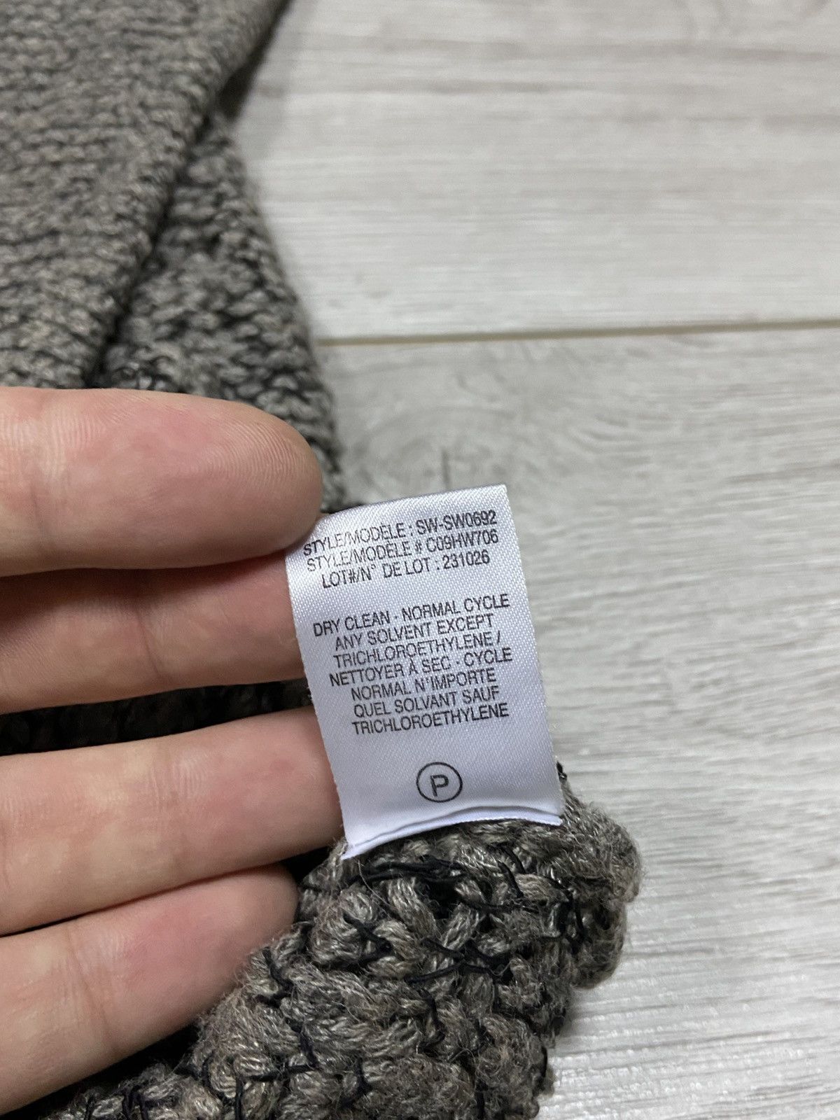 Helmut Lang × Vintage Helmut Lang alpaca silk vintage heavy knit sweater v neck Size S / US 4 / IT 40 - 9 Thumbnail