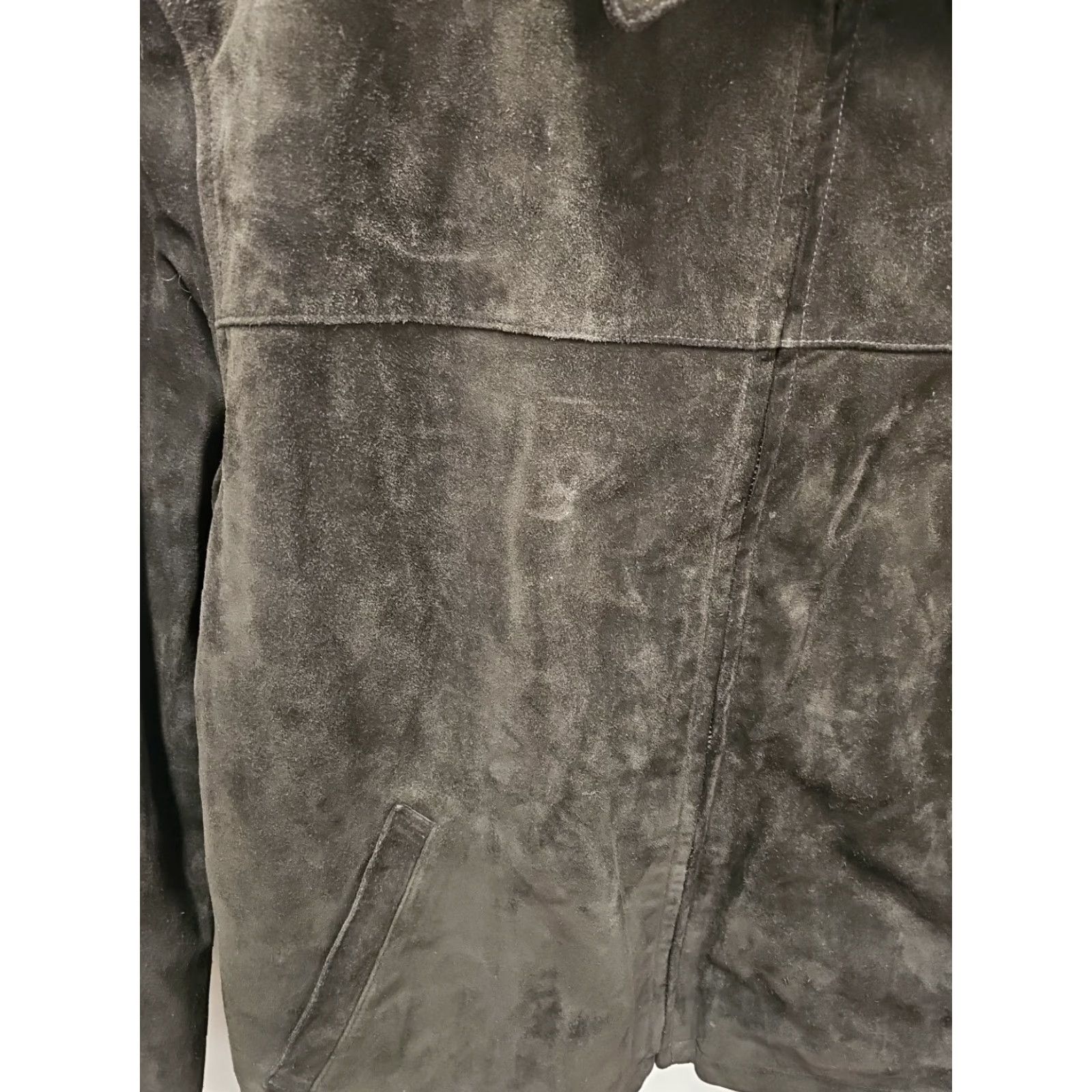 Ralph Lauren VTG POLO SPORT Ralph Lauren Brown Distressed Suede Leather Jacket Men XL Leather Jacket Vintage Size US XL / EU 56 / 4 - 3 Thumbnail
