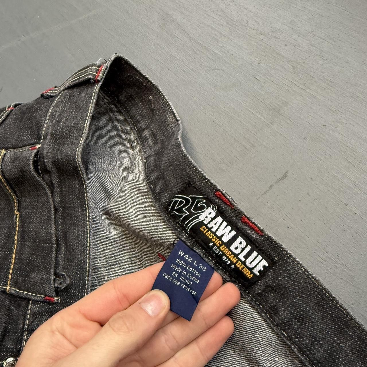 Japanese Brand × Vintage Faded Timberland Boot Raw Blue Baggy Jeans Size US 42 / EU 58 - 5 Thumbnail
