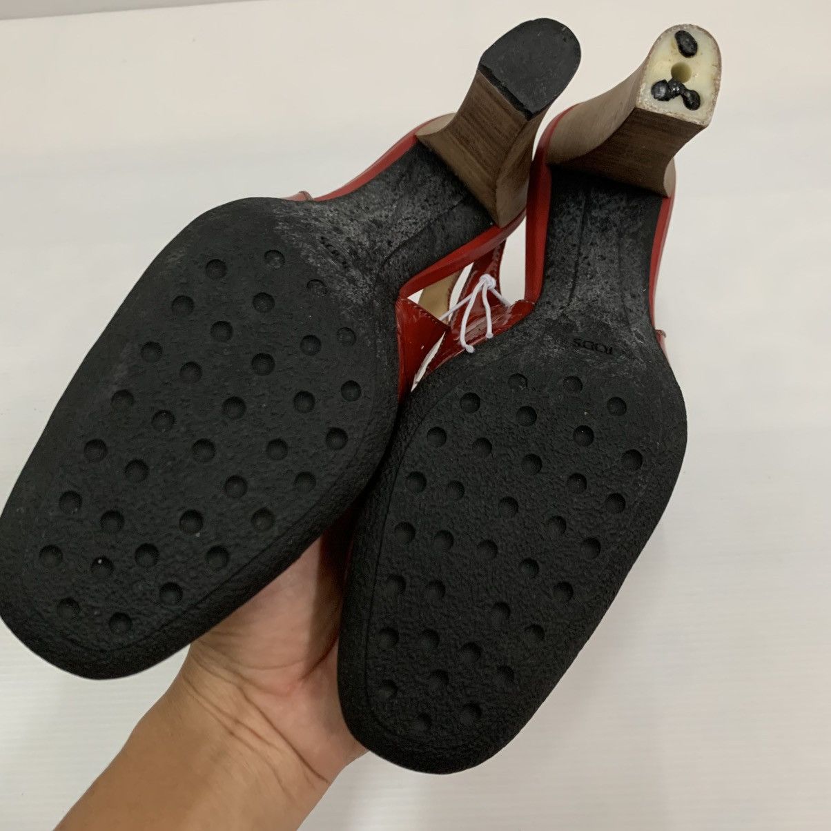 Tod's Authentic Tods Red Heels Size US 6.5 / IT 36.5 - 6 Thumbnail