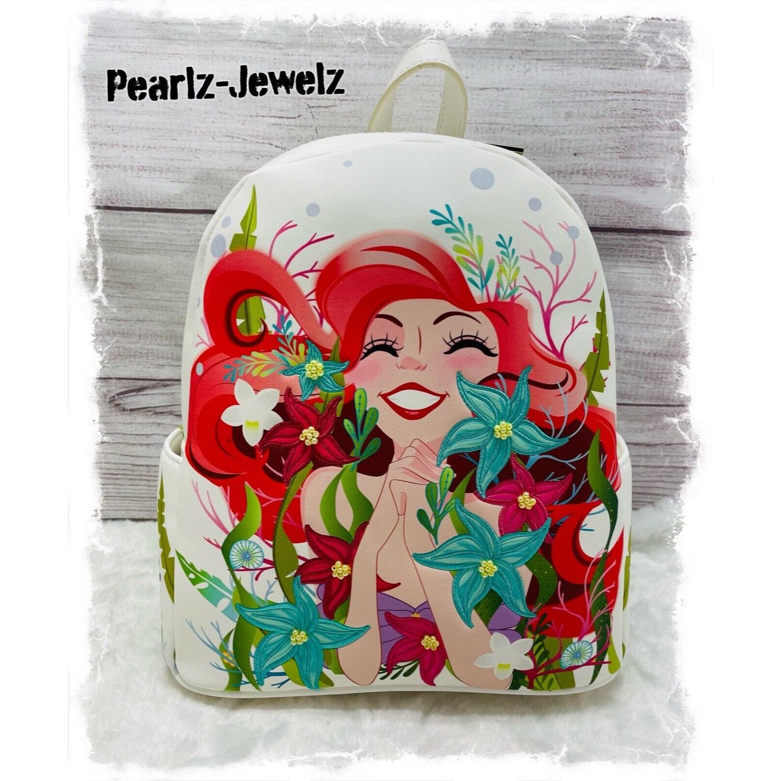 Disney Danielle Nicole Disney Little Mermaid Ariel Floral Mini Back Size ONE SIZE - 1 Thumbnail