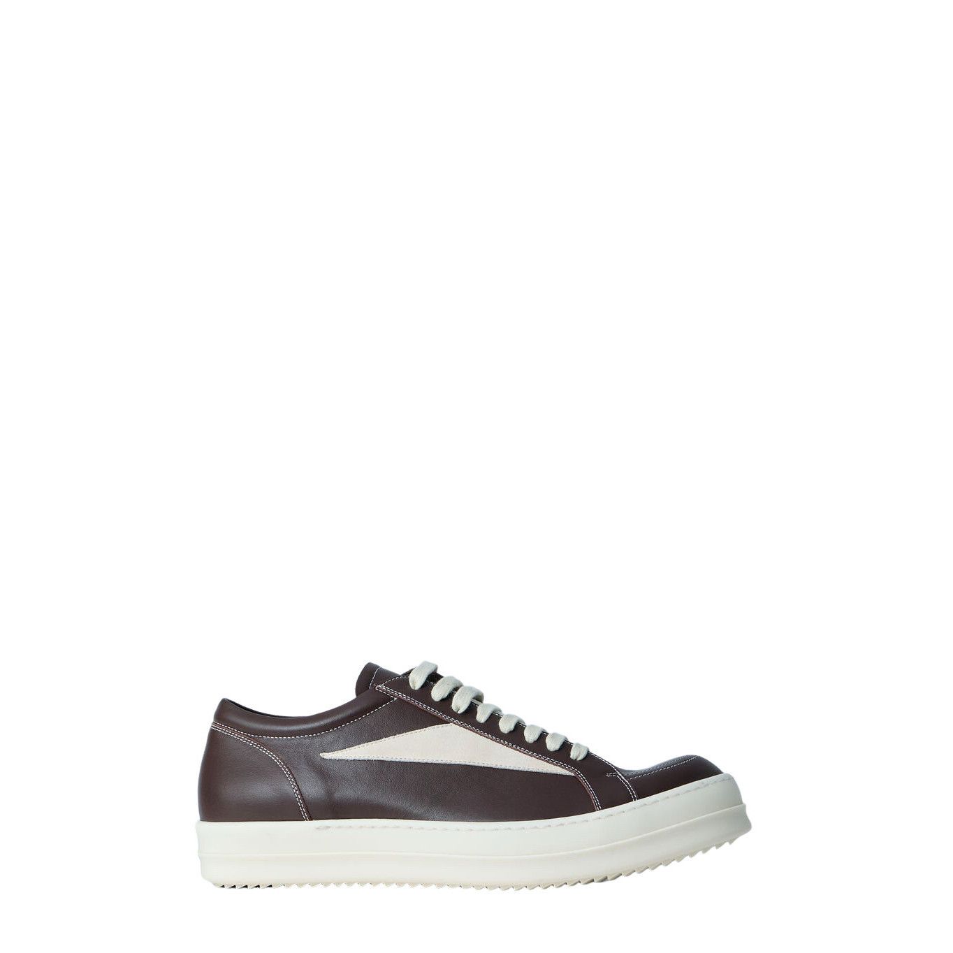 RICK OWENS Temple $1065 MACASSAR/MILK Low Sneakers New & Aut
