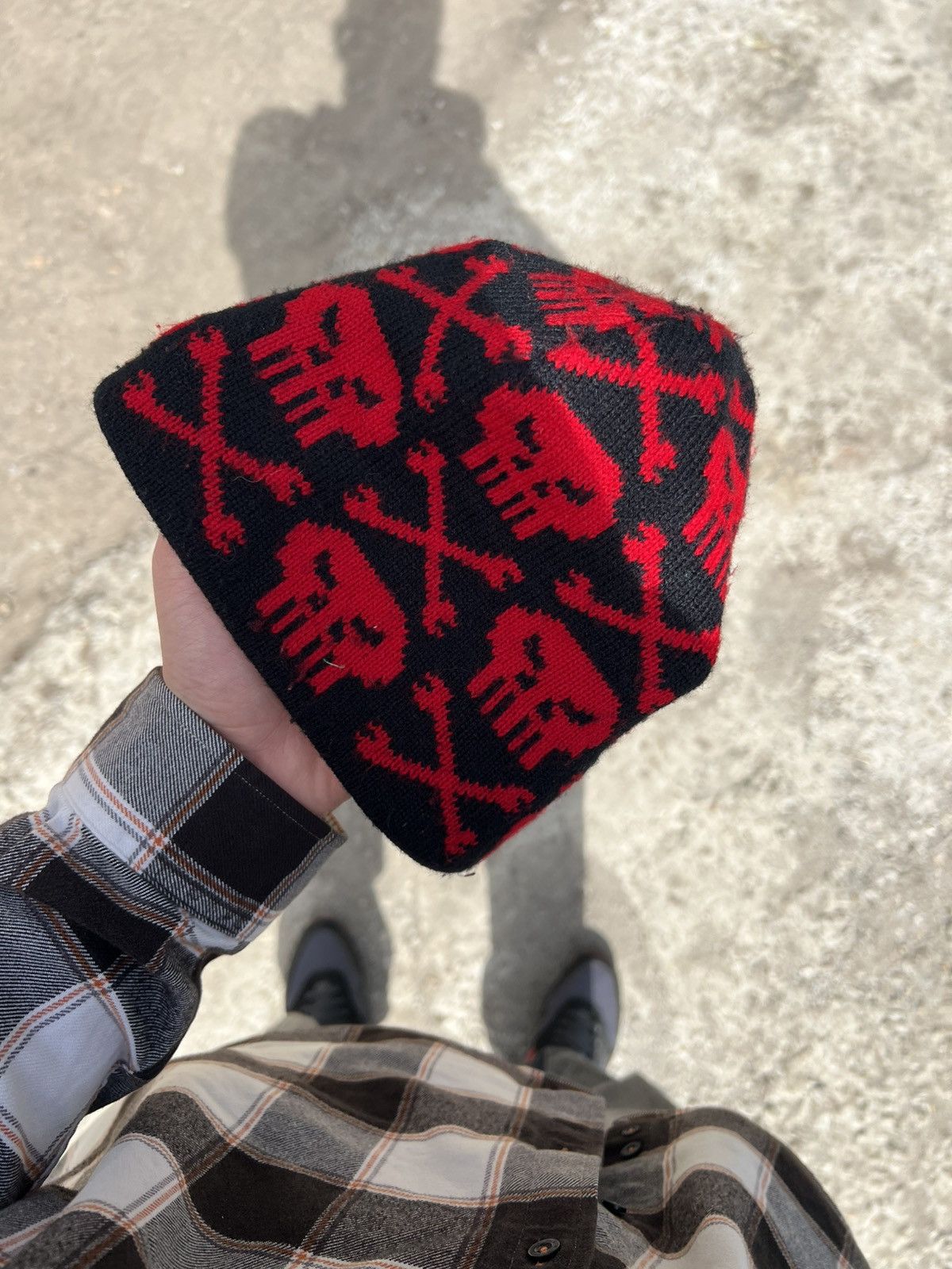 Vintage VERY RARE SKULL MONOGRAM HATS DESIGNER JAPAN STYLE Y2K SK8 Size ONE SIZE - 5 Thumbnail