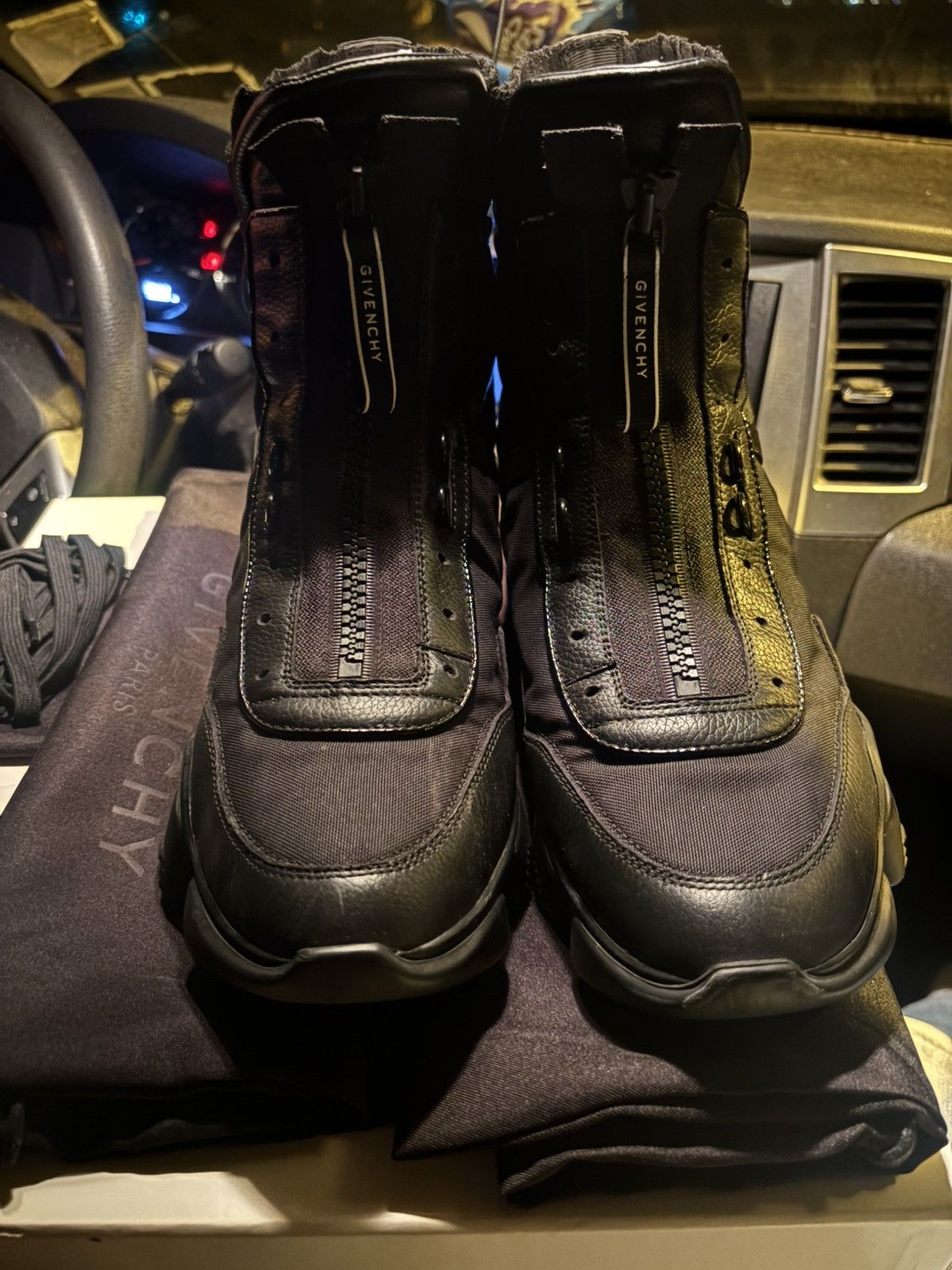 Givenchy Givenchy — JAW high sneakers in nylon and leather Size US 9.5 / EU 42-43 - 21 Thumbnail