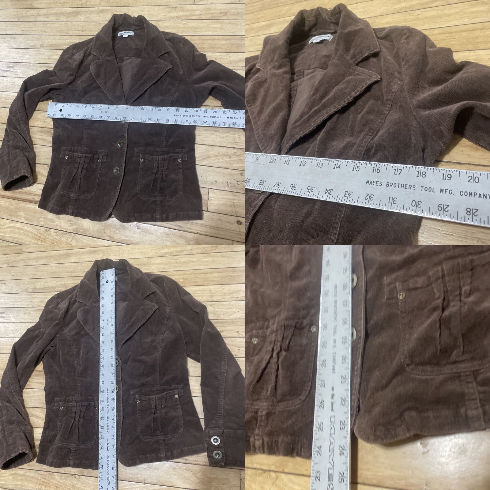 Vintage VINTAGE Ambition 90s Y2k Streetwear Corduroy Jacket Women L Brown Western Pockets Size L / US 10 / IT 46 - 8 Thumbnail