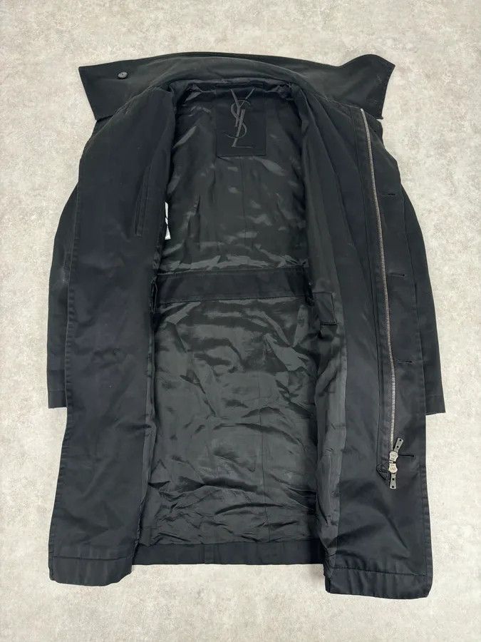 Yves Saint Laurent AW2003 Yves Saint Laurent Rive Gauche Black Cargo Trench Coat Size US L / EU 52-54 / 3 - 9 Thumbnail