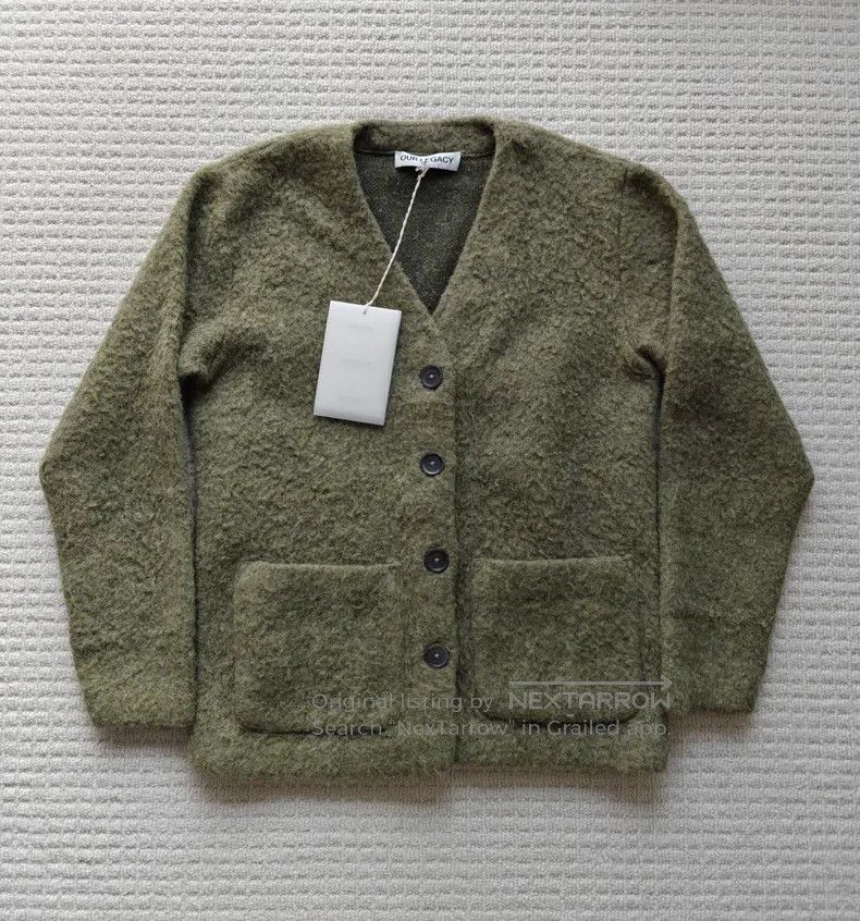 Our Legacy Our Legacy Avocado Green Button-Up Cardigan Jacket Size XS / US 0-2 / IT 36-38 - 1 Thumbnail