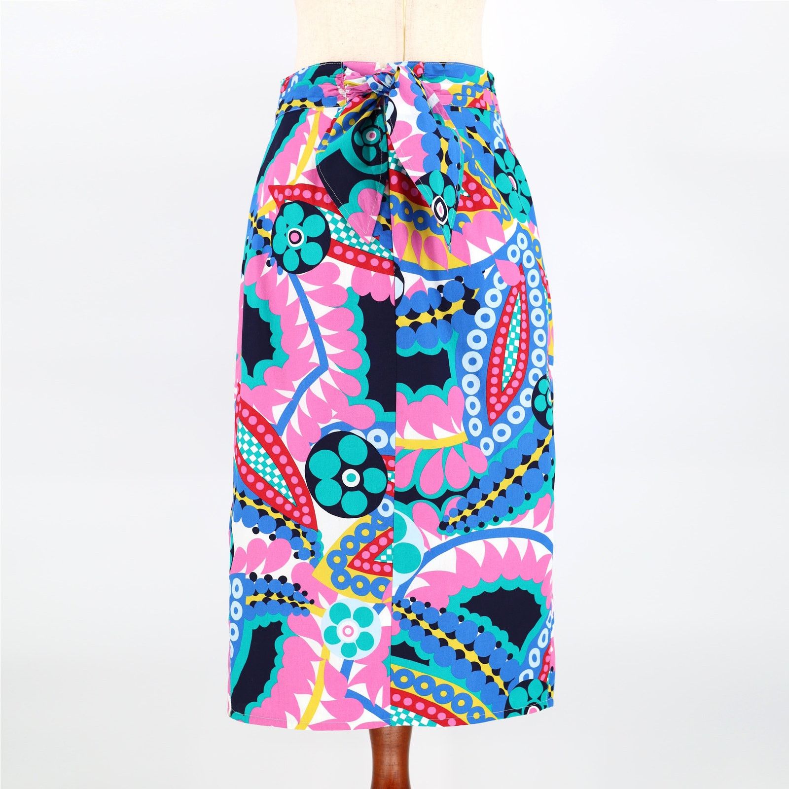 J.Crew J.Crew Women Cotton Multi Tie-back Midi Tulip Skirt US 4 Size 27" / US 4 / IT 40 - 3 Thumbnail