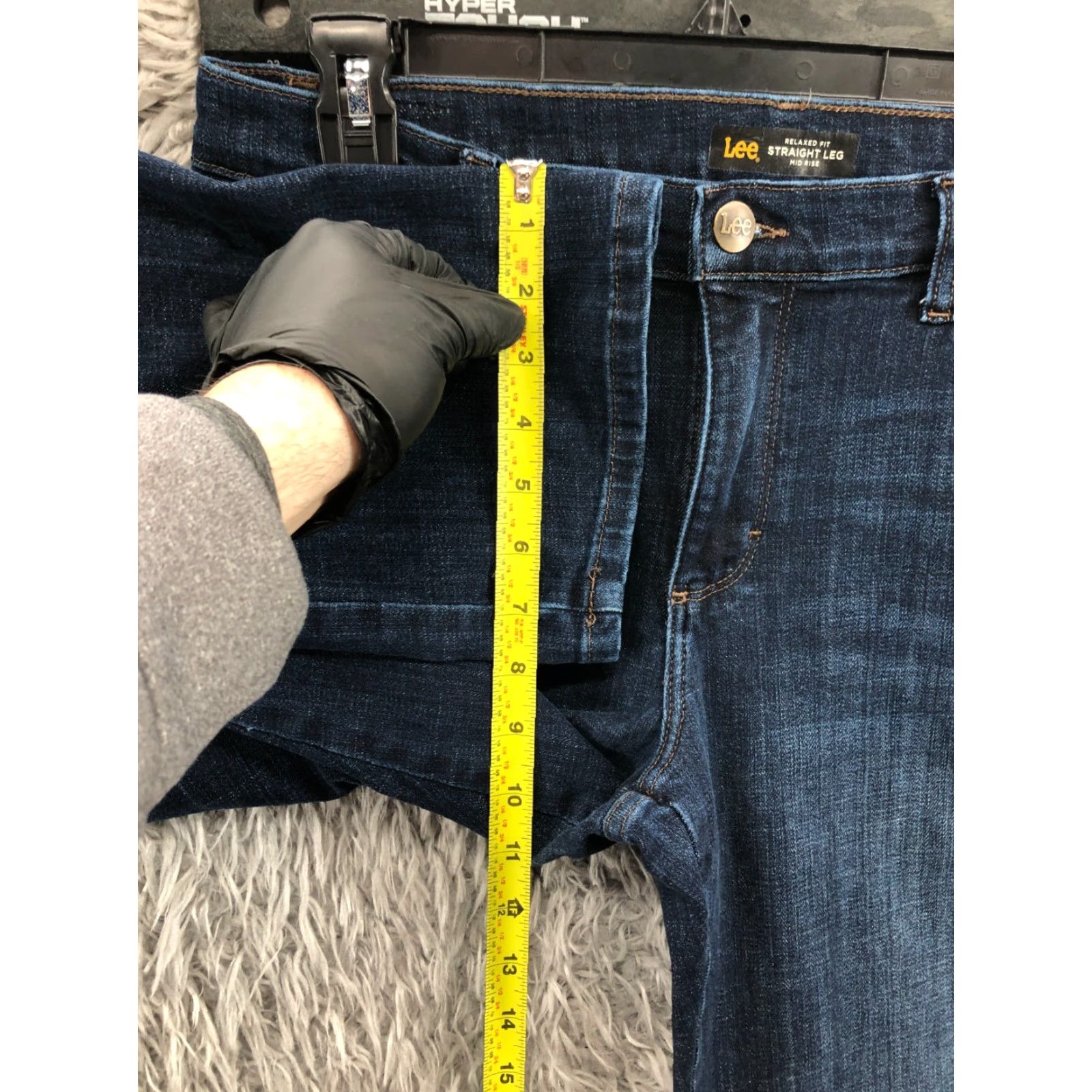 Lee Lee Jeans Size 12 Short Relaxed Straight Denim Blue 5-Pocket Womens Classic Fit Modern Series Size 34" / US 12 / IT 48 - 4 Thumbnail