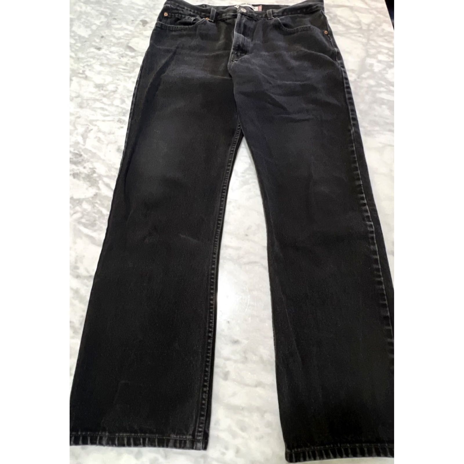 Levi's Levi’s 505 Jeans Men’s 38x34 Regular Fit Black Zip Fly 5-Pocket Denim 90s USA Style Constraint: 38x34 (38x30) 505 Model - Levi's 500 Series Men Size US 38 / EU 54 - 2 Thumbnail