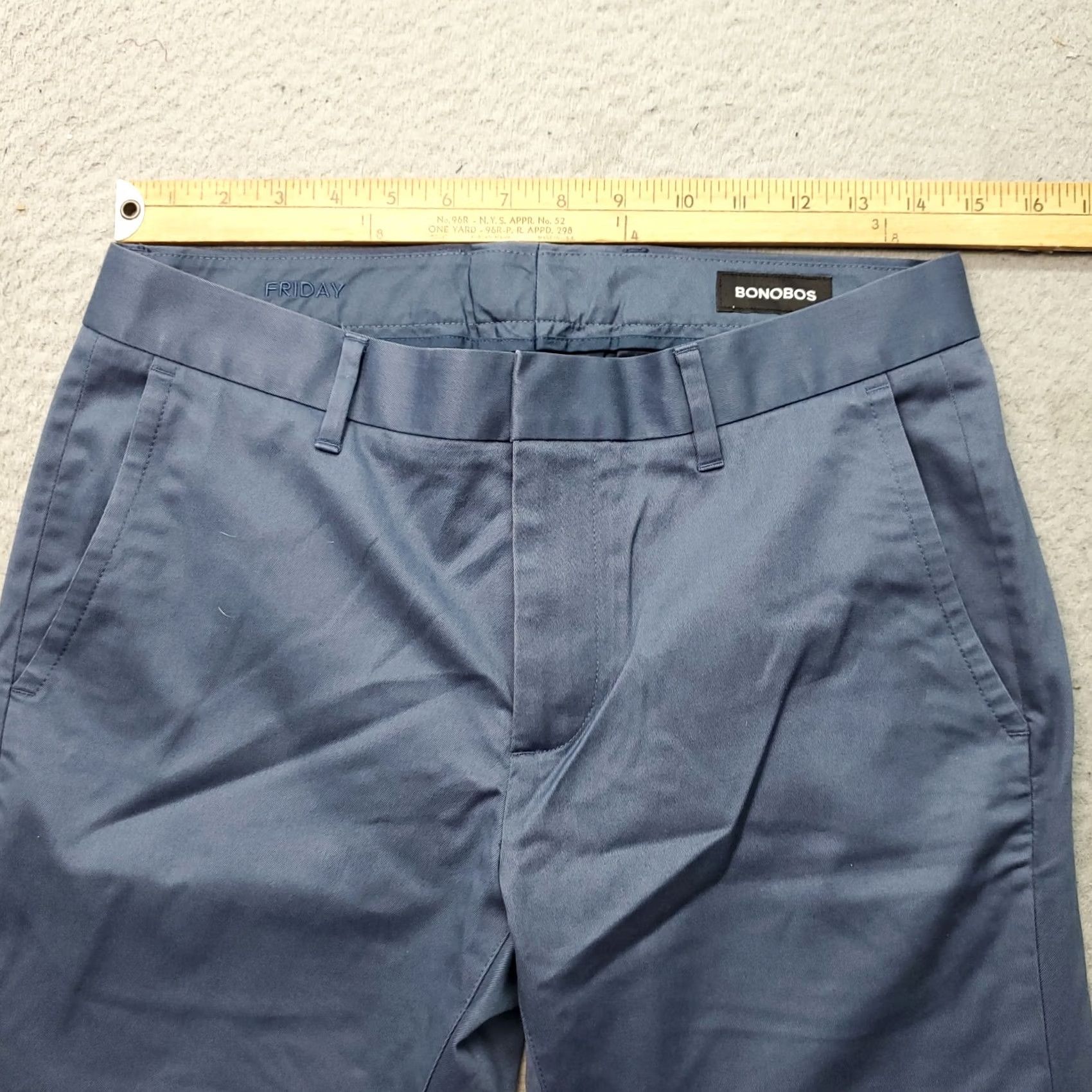 Bonobos Bonobos Dress Pants Men 30 Blue Tailored Flat Front Stretchy Pockets Slim Straight Front Lambda? Size US 30 / EU 46 - 5 Thumbnail