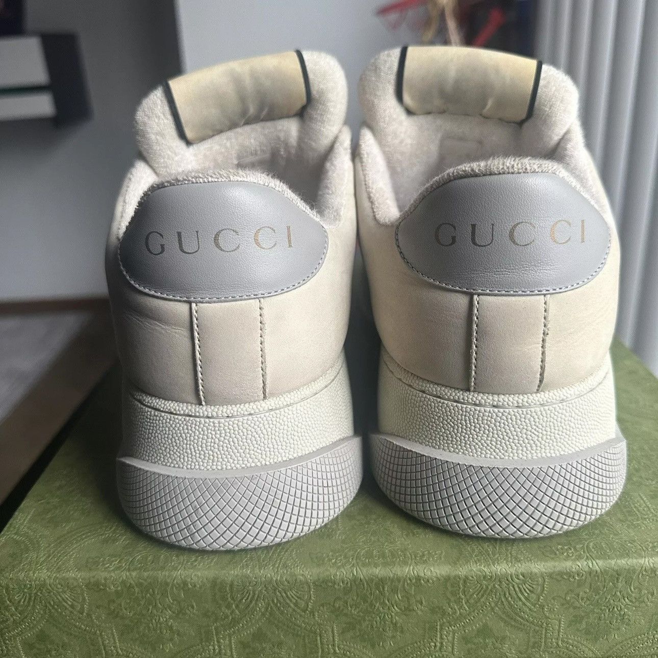 Gucci Gucci Double Screener Monogram sneakers Beige/white Grey Size US 10 / EU 43 - 5 Thumbnail