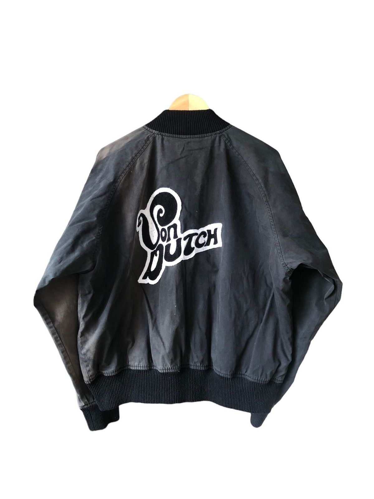 Von Dutch Vintage Von Dutch Big Logo Faded Colour Bomber Jacket Size US L / EU 52-54 / 3 - 2 Thumbnail