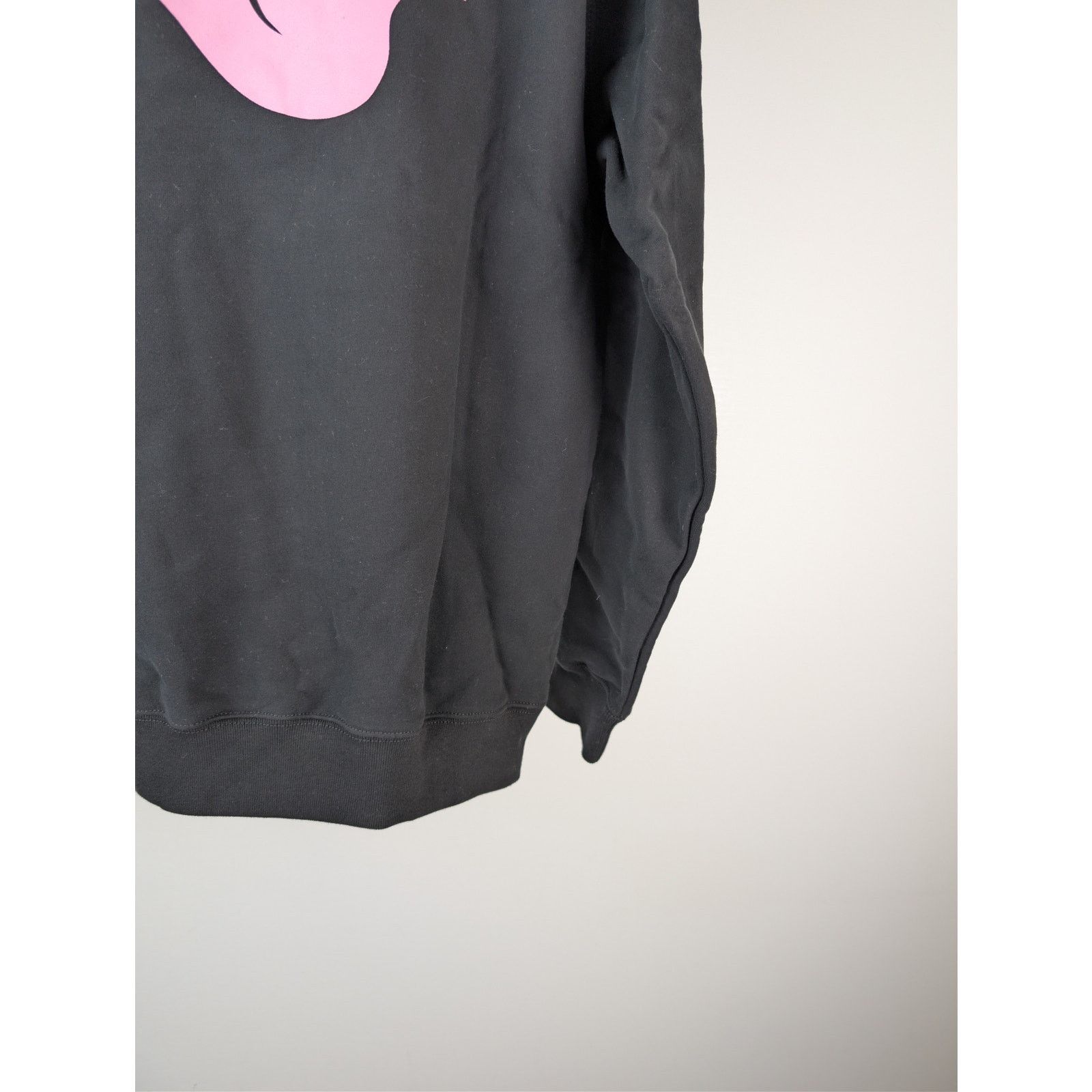 Gucci o1rshd1 Printed Logo Cotton Sweatshirt in Black / Light Pink Size US L / EU 52-54 / 3 - 13 Thumbnail