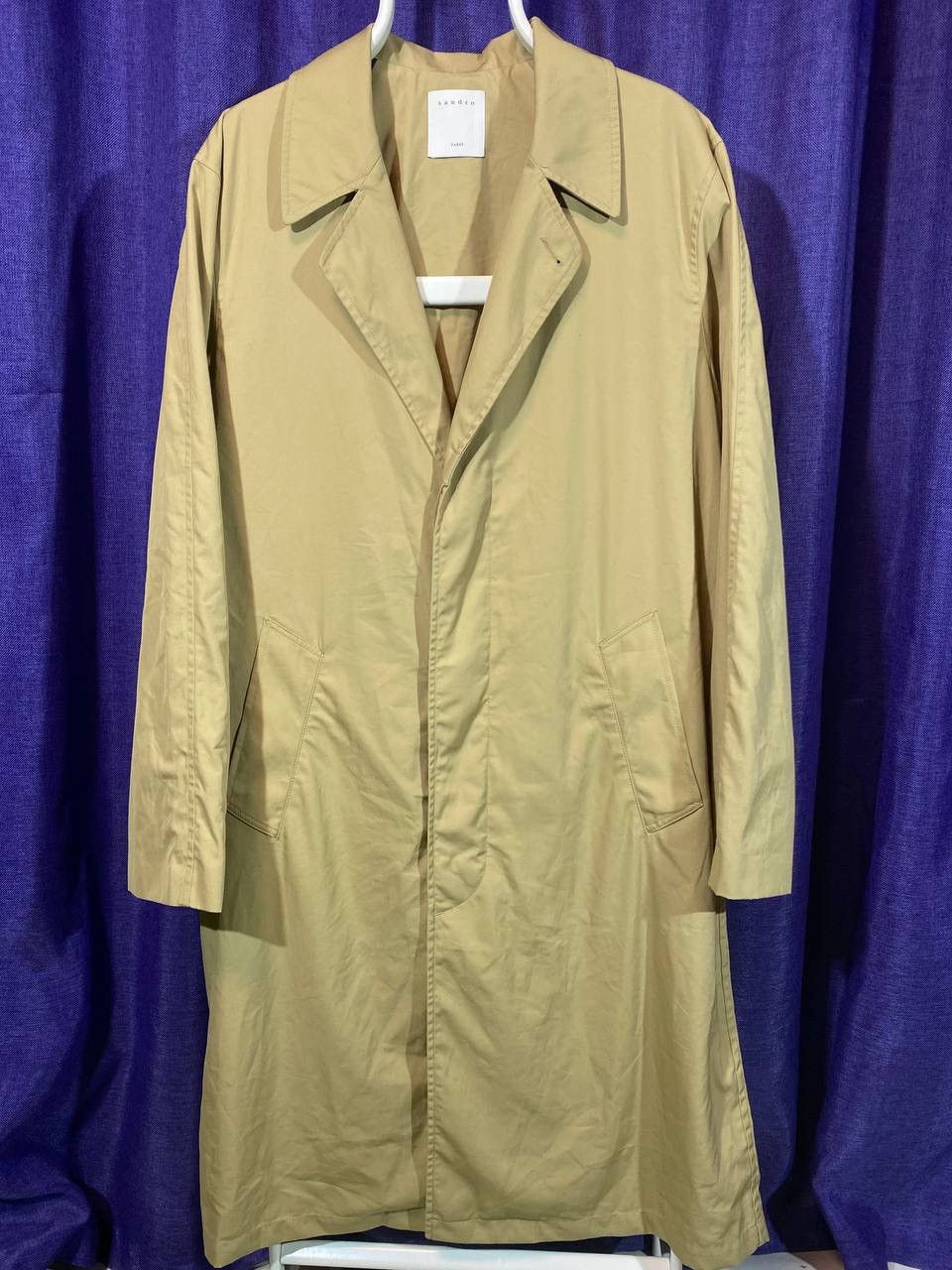 Sandro Sandro Paris Men Trench Coat Jacket Size US L / EU 52-54 / 3 - 2 Thumbnail
