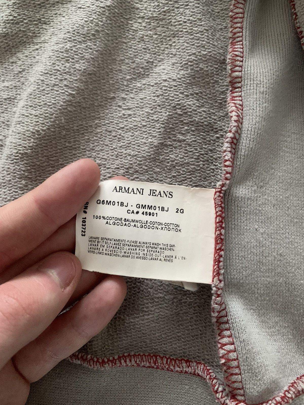 Armani × Giorgio Armani × Vintage Vintage Armani jeans Zip hoodie Size US M / EU 48-50 / 2 - 10 Thumbnail