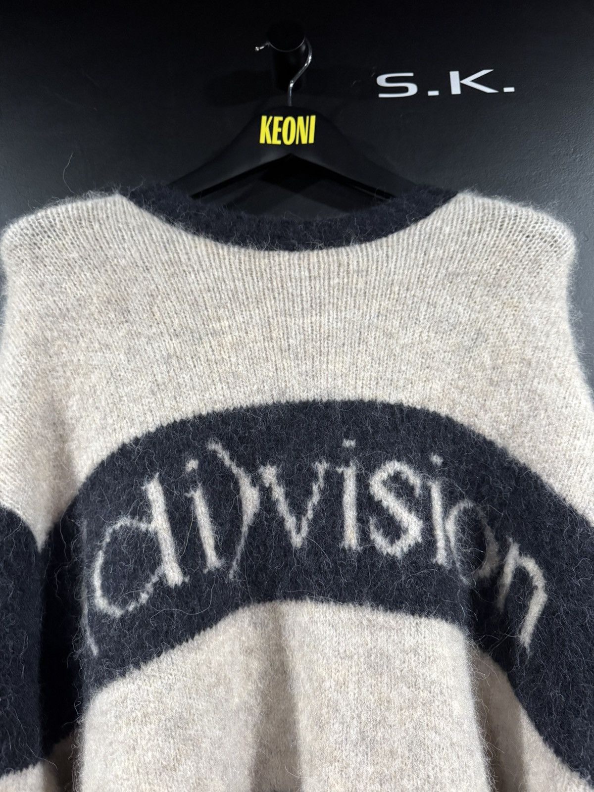 (di)vision Division (di)vision Striped Logo Knit Alpaca Wool Sweater L Size US L / EU 52-54 / 3 - 3 Thumbnail