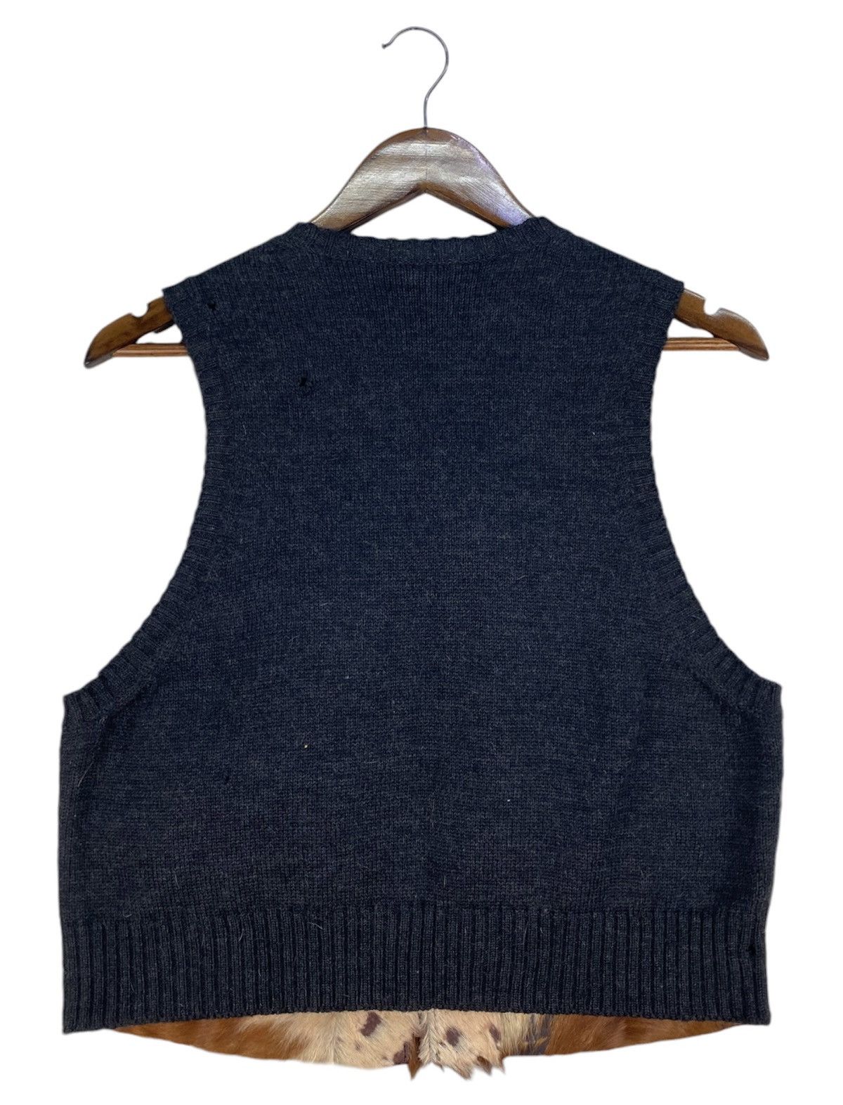 Yohji Yamamoto 🔥GRAIL ICONIC🔥Yohji Yamamoto Pour Homme Calf Skin Fur Vest Size US M / EU 48-50 / 2 - 9 Thumbnail