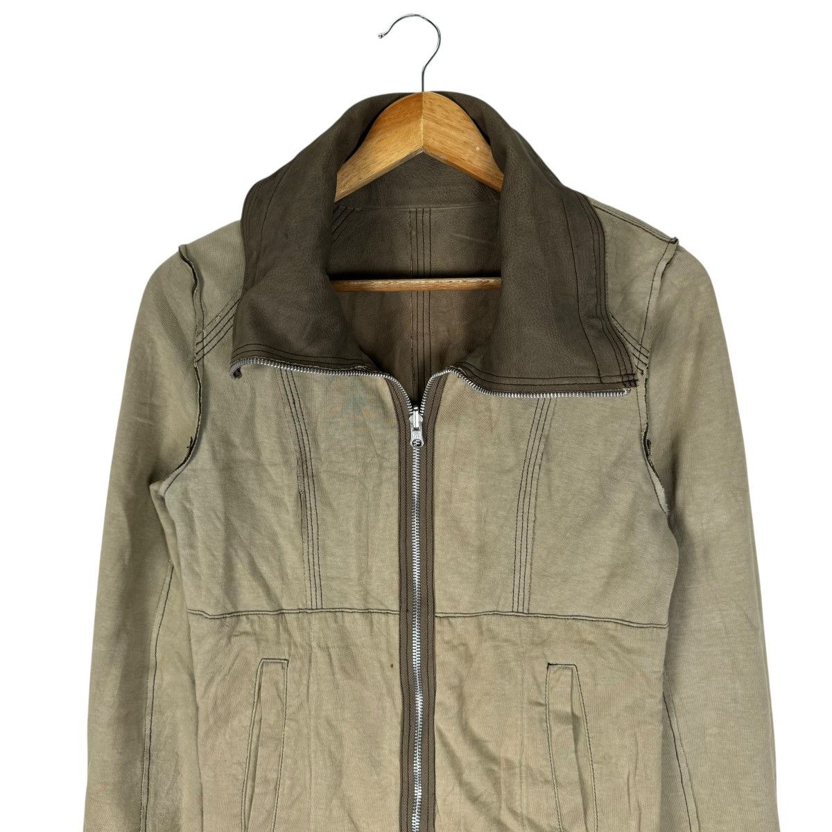Genuine Leather ☀️ALCALI COWHIDE REVERSIBLE LEATHER JACKET LIKE RICK OWEN Size S / US 4 / IT 40 - 5 Thumbnail
