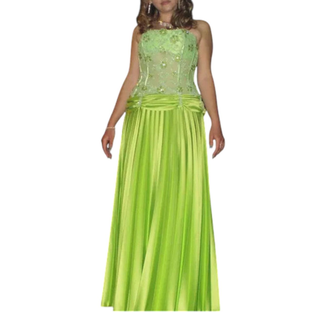 Other Vintage ball gown sz S green Size S / US 4 / IT 40 - 1 Thumbnail