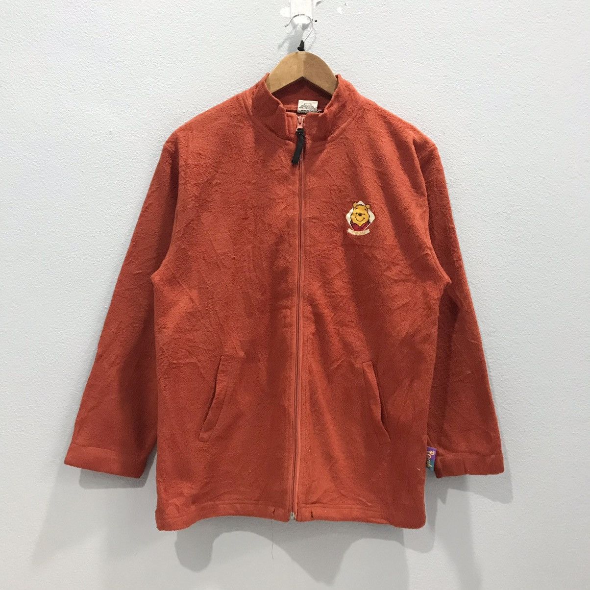 Disney Winnie the pooh wool fleece jacket embroidered string fits Size US M / EU 48-50 / 2 - 2 Thumbnail
