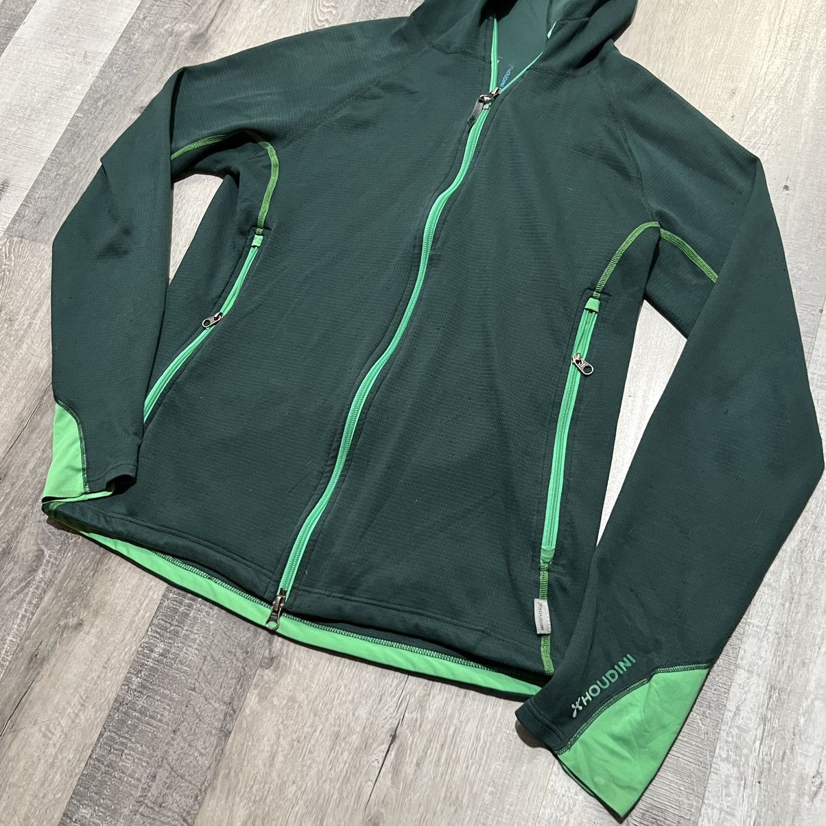 Houdini Houdini Mid Base Power Houdi Green Stretch Sweden Jacket Size M / US 6-8 / IT 42-44 - 2 Thumbnail