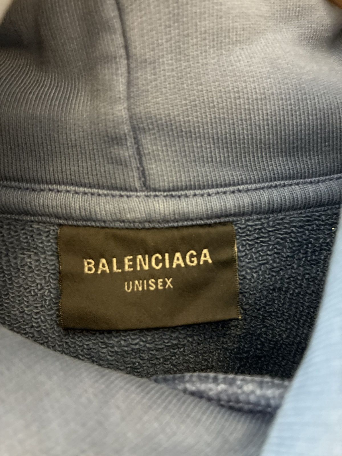Balenciaga Balenciaga Paris Washed Effect Hoodie Size US S / EU 44-46 / 1 - 7 Thumbnail