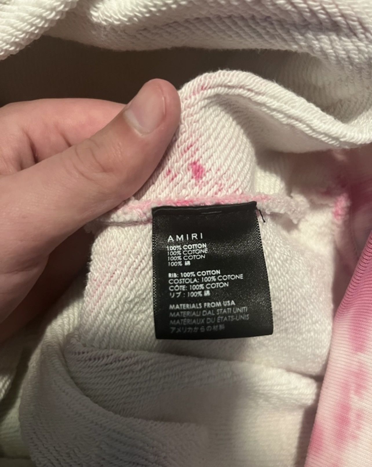 Amiri Amiri Logo Tie Die Hoodie Size US M / EU 48-50 / 2 - 8 Thumbnail