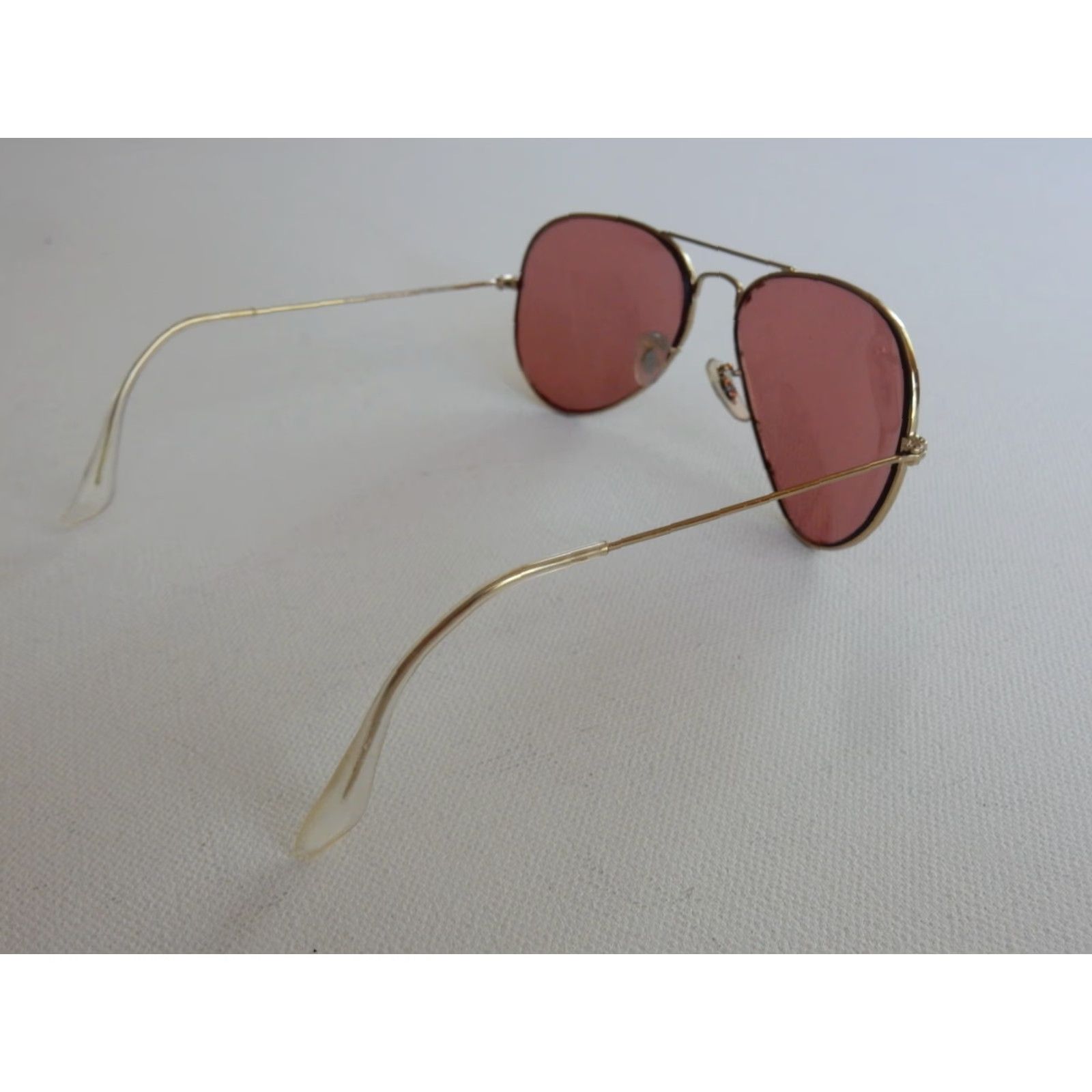 Vintage VINTAGE Ray-Ban Sunglasses Frames Only 58 14 3025 Gold Men Adult 58mm Protection U.S. 90s? Size ONE SIZE - 3 Thumbnail