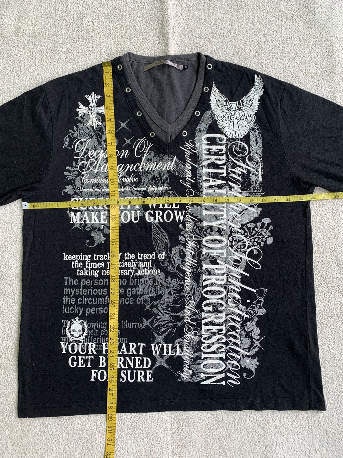 Beauty Beast × If Six Was Nine × Japanese Brand Double Layer Poem Black Lebel Long Sleeve punk style Size US XL / EU 56 / 4 - 10 Thumbnail