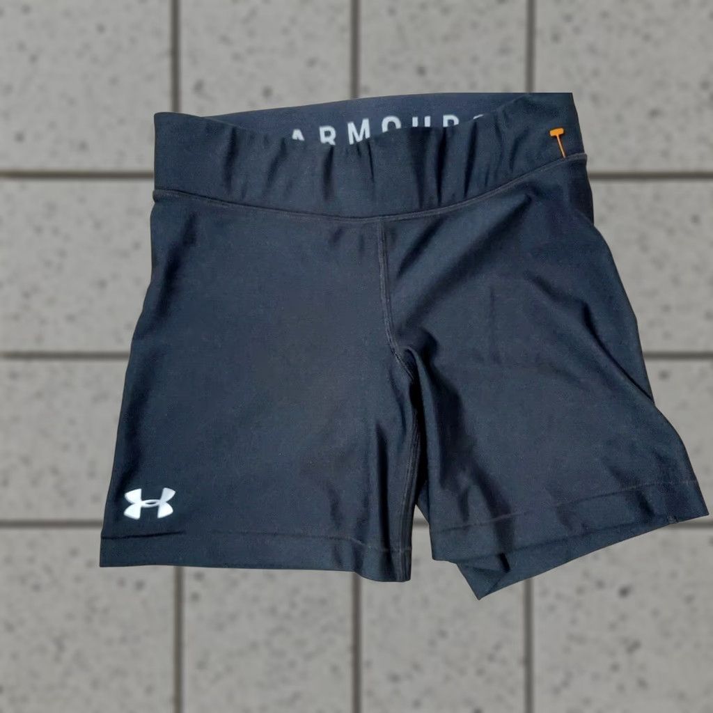 Under Armour Womens Under Armour Athletic Short M Black Gym Workout Shorties Size 32" / US 10 / IT 46 - 1 Thumbnail