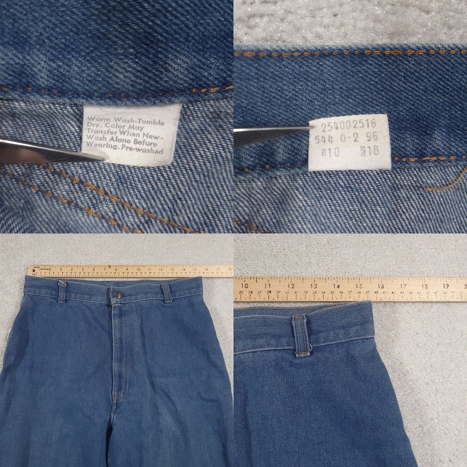 Levi's VINTAGE Levi's 544 Jeans Womens 18 Blue High Rise Baggy Denim 90s Y2k Womens Jeans Size 40" / US 18 - 8 Thumbnail