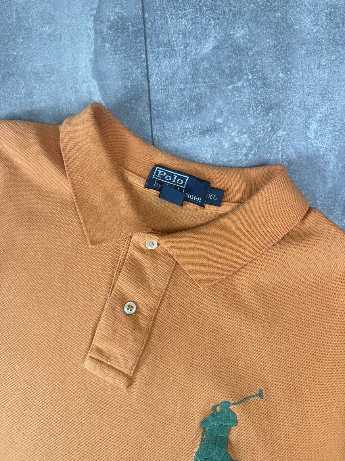 Polo Ralph Lauren Polo Ralph Lauren Big Pony 3 Orange Mens Polo T-Shirt Size US XL / EU 56 / 4 - 6 Thumbnail