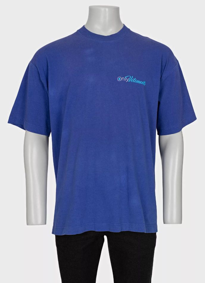 Vetements Vetements 'OnlyVetements' OnlyFans Logo T-Shirt Blue Size US S / EU 44-46 / 1 - 2 Thumbnail