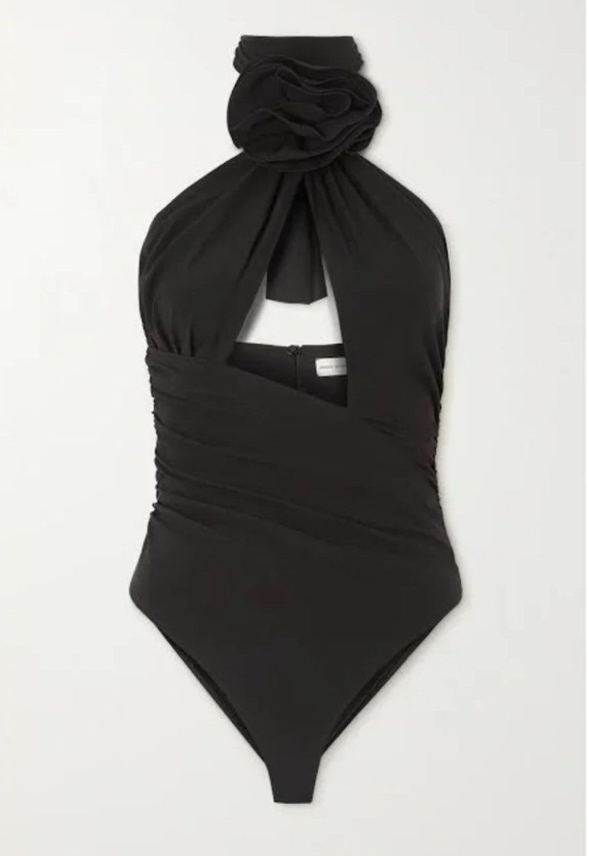 Magda Butrym MAGDA BUTRYM cut-out flower-detail Halterneck Bodysuit Size XS / US 0-2 / IT 36-38 - 4 Thumbnail