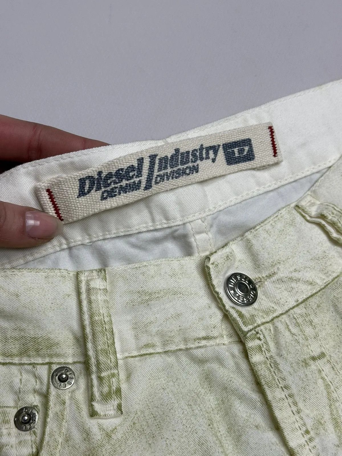 14th Addiction Vintage Diesel Shorts Y2k Military Avantgarde Cargo Faded Size US 33 - 4 Thumbnail
