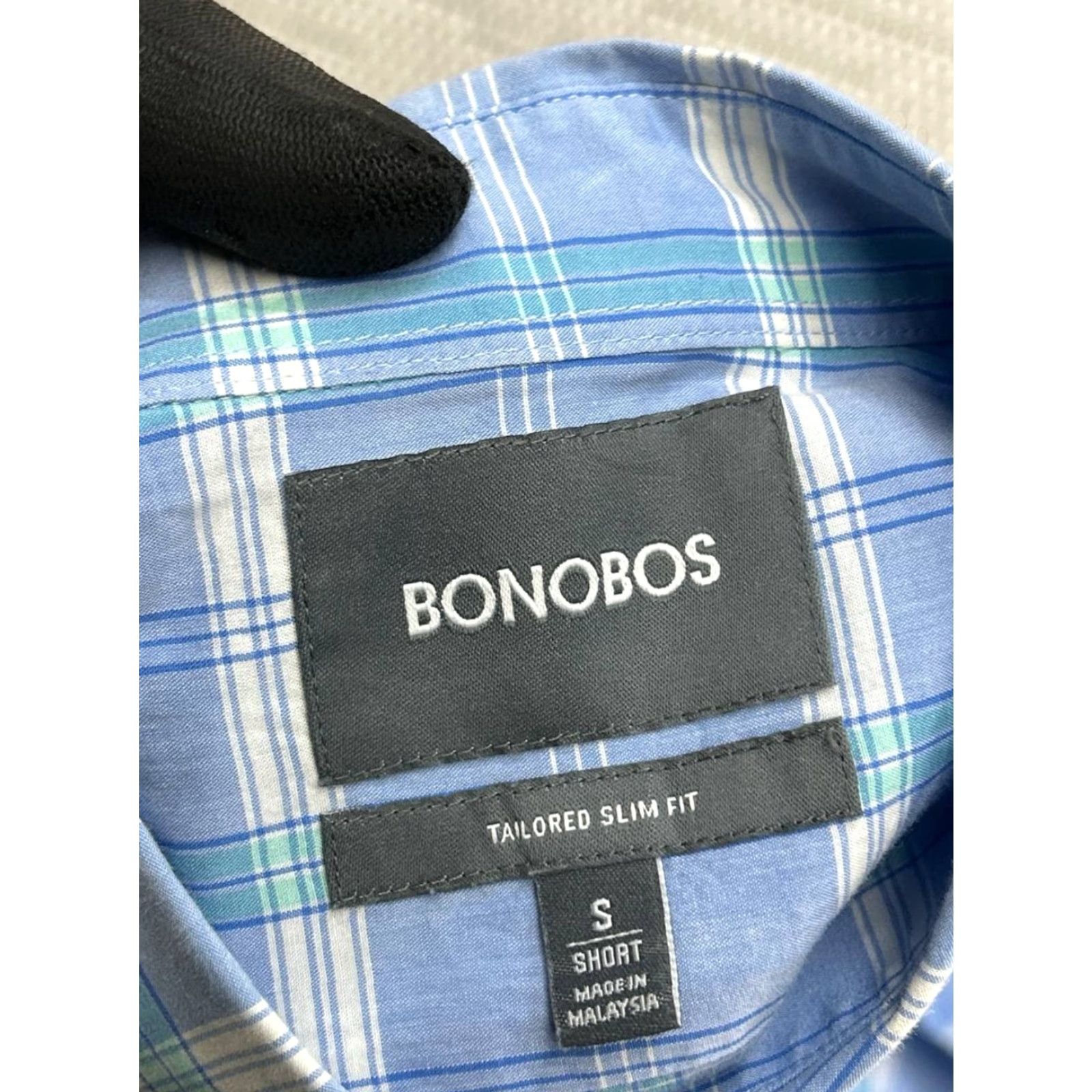 Bonobos Bonobos Shirt Mens Small Multicolor Windowpane Plaid Tailored Slim Fit Cotton Size US S / EU 44-46 / 1 - 4 Thumbnail