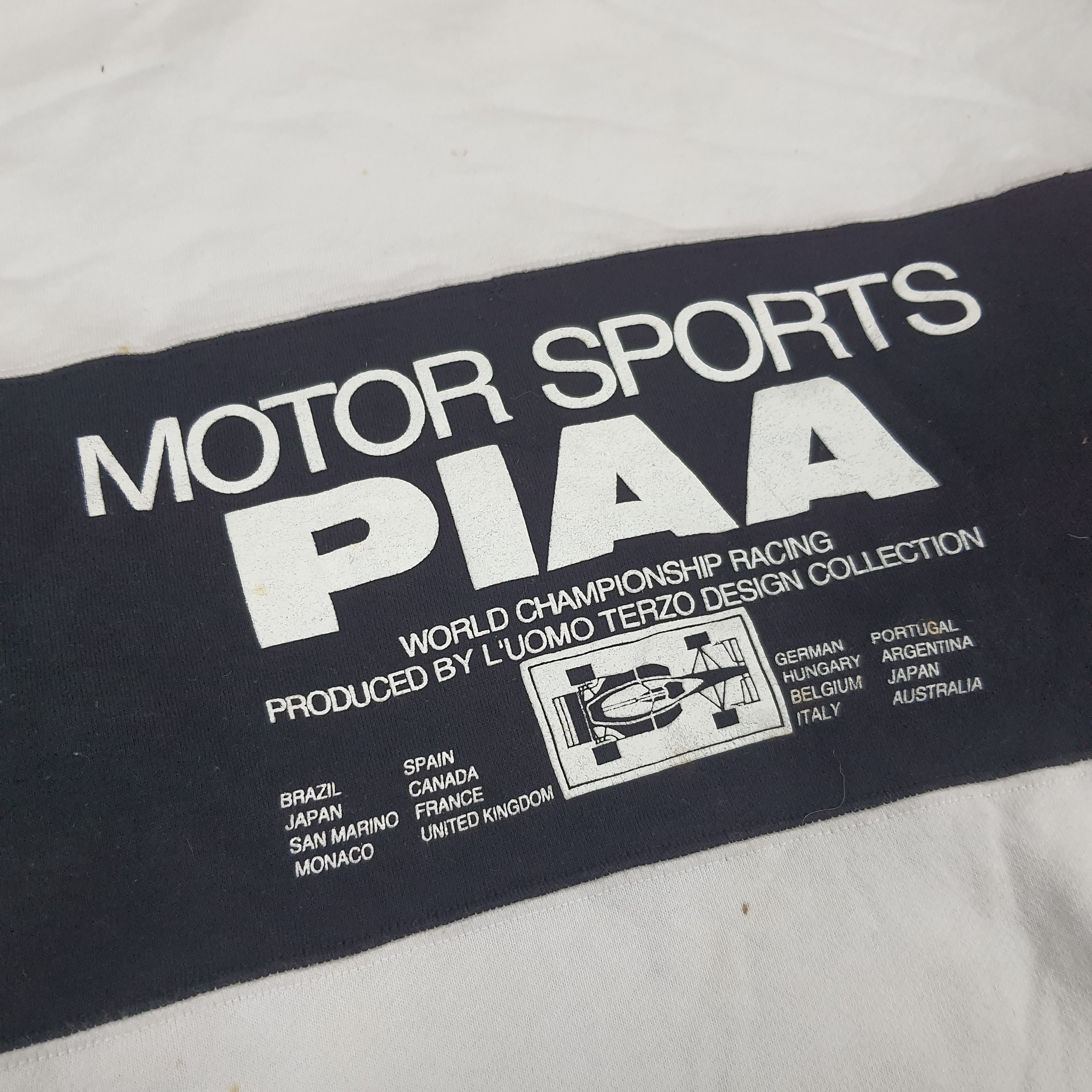 Vintage Vintage PIAA Motor Sports Formula 1 Grand Prix Sweatshirt Size US M / EU 48-50 / 2 - 3 Thumbnail