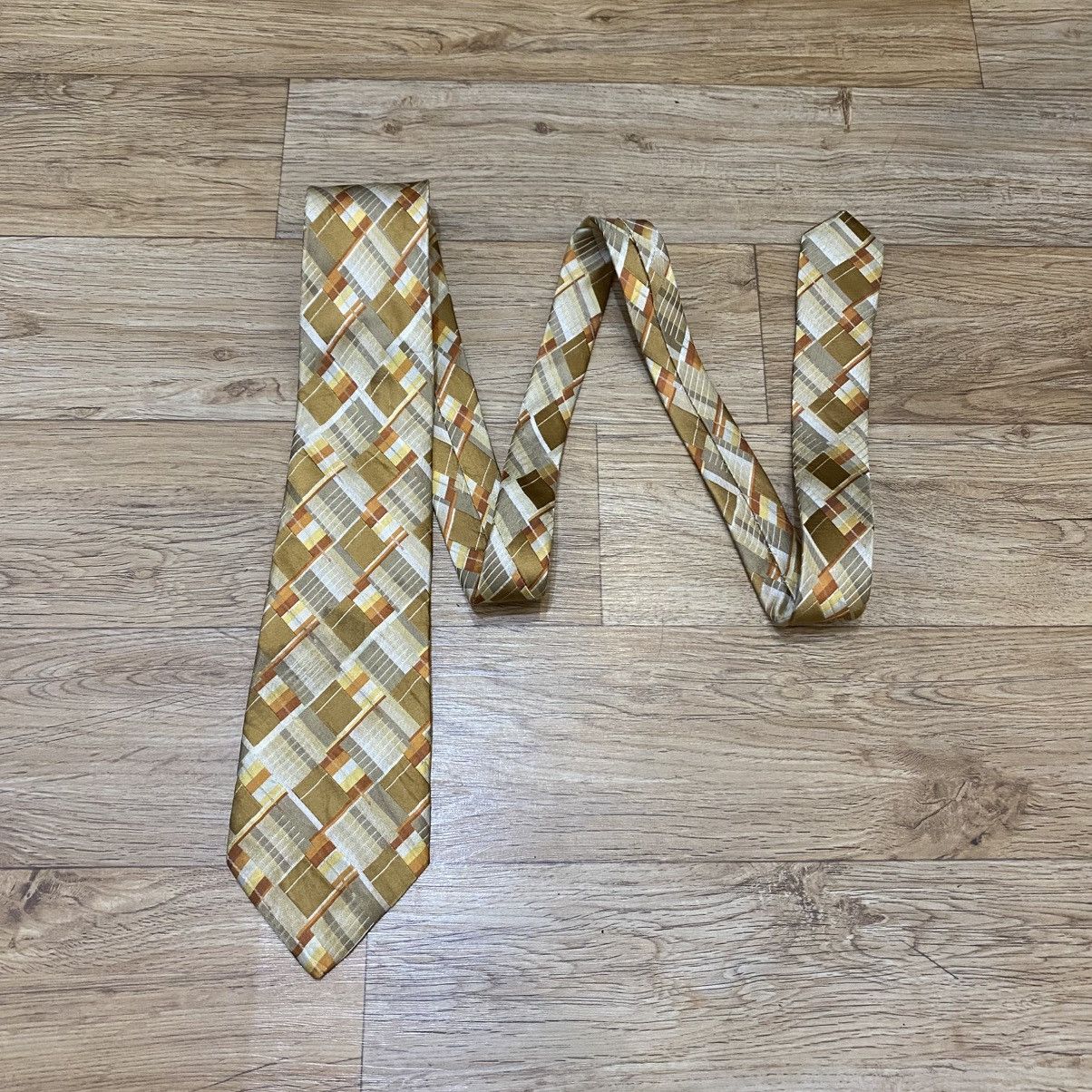 90s IM Product By Issey Plaid Silk Tie