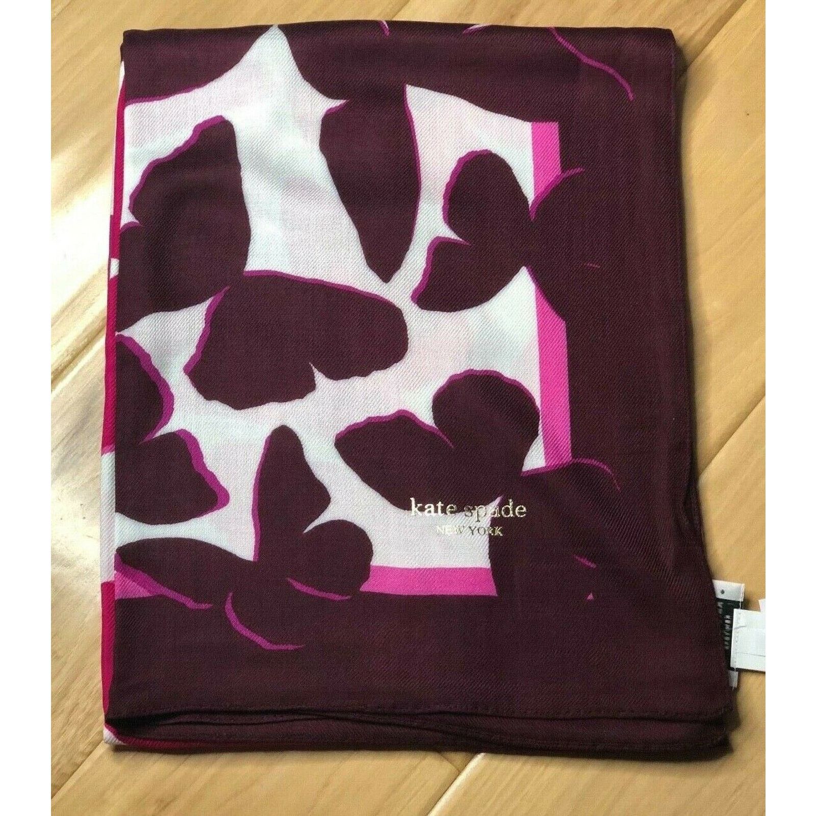 Kate Spade Kate Spade Festive Butterfly allover Print Oblong long Scarf Size ONE SIZE - 3 Thumbnail