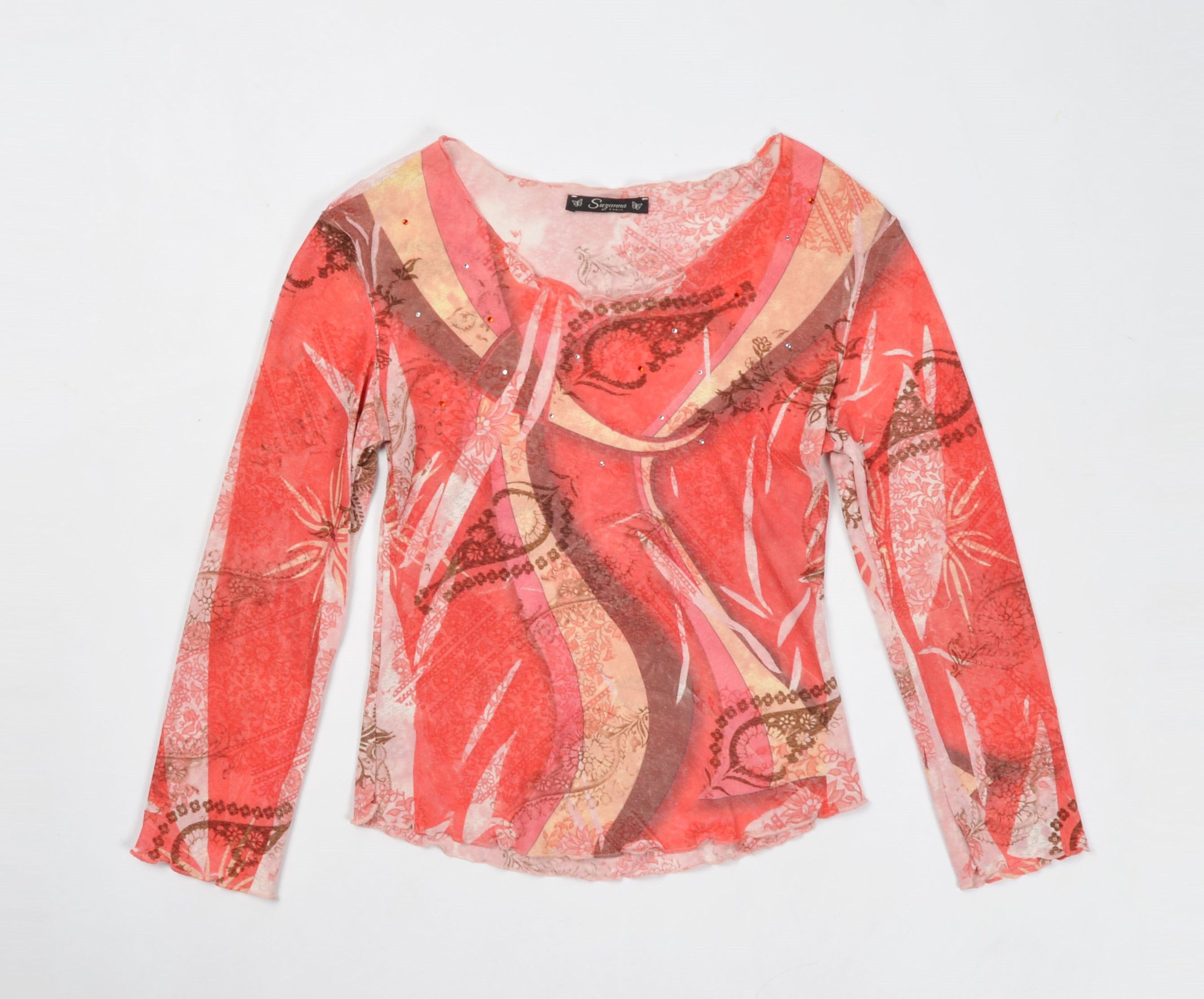 Vintage Suzanna Paris Vintage Y2K Mesh Fairy Long Sleeve Top Size M / US 6-8 / IT 42-44 - 3 Thumbnail