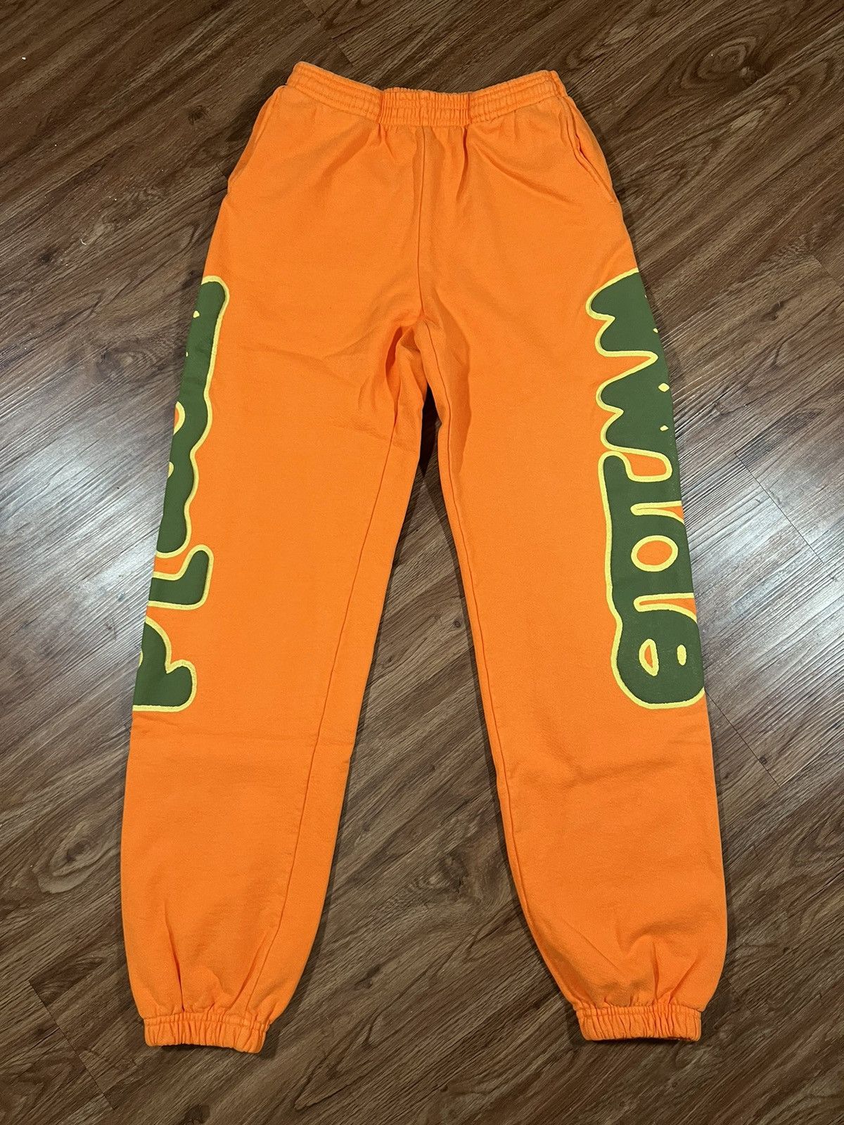 image of Spider Worldwide Sp5Der Orange Beluga Sweatpants Size M, Men's